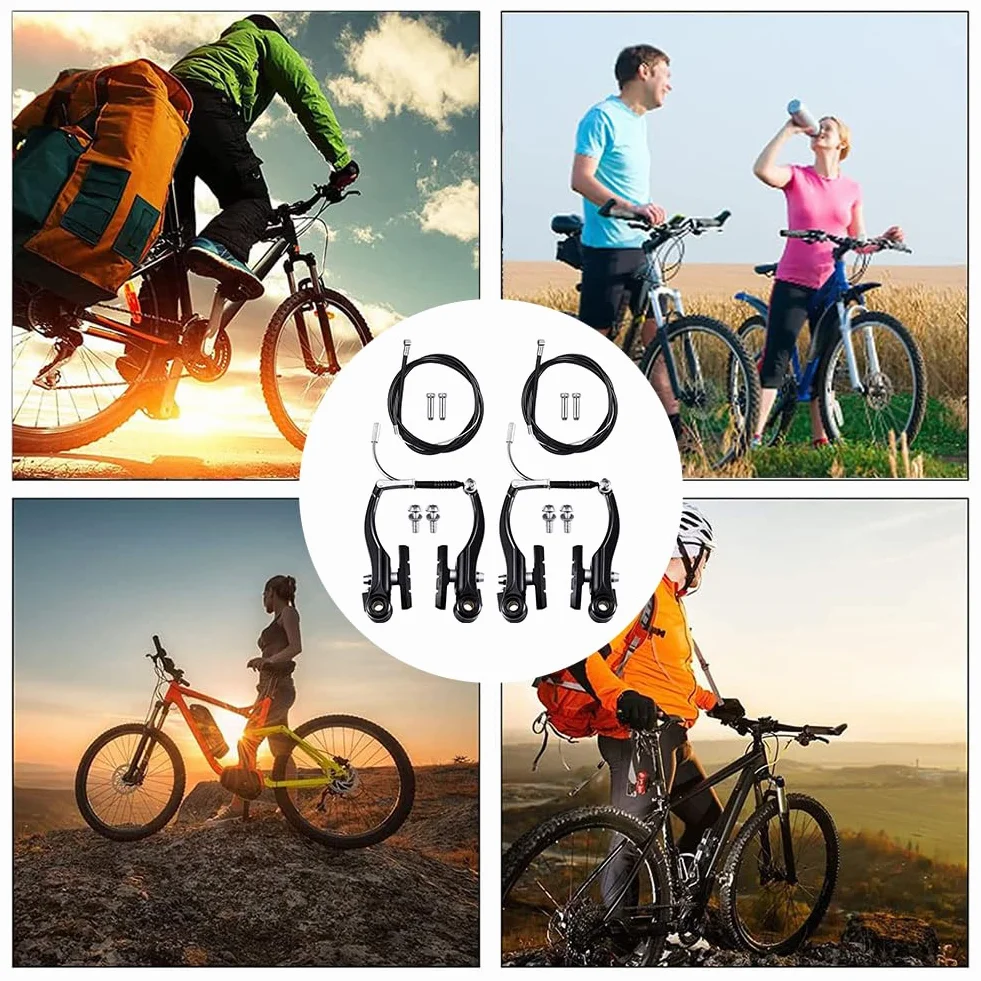 Zestaw hamulców rowerowych, hamulce rowerowe, hamulce rowerowe, hamulce rowerowe, hamulce V-Brake, kompletny zestaw hamulców rowerowych typu V, hamulec rowerowy typu V