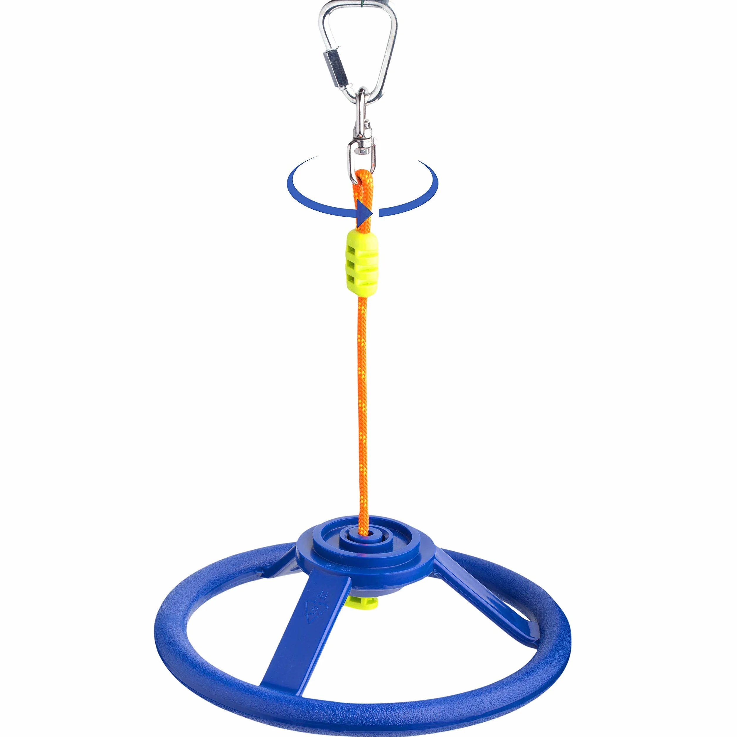 Ninja Slackline Spinner Wheel 360° z Karabińczykiem do Toru Przeszkód dla Dzieci