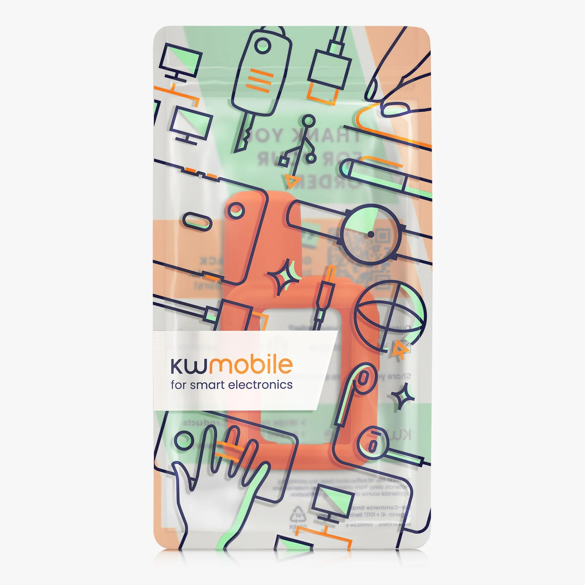 kwmobile Etui ochronne do Garmin inReach Mini 3 / Mini 3 Plus, pomarańczowe