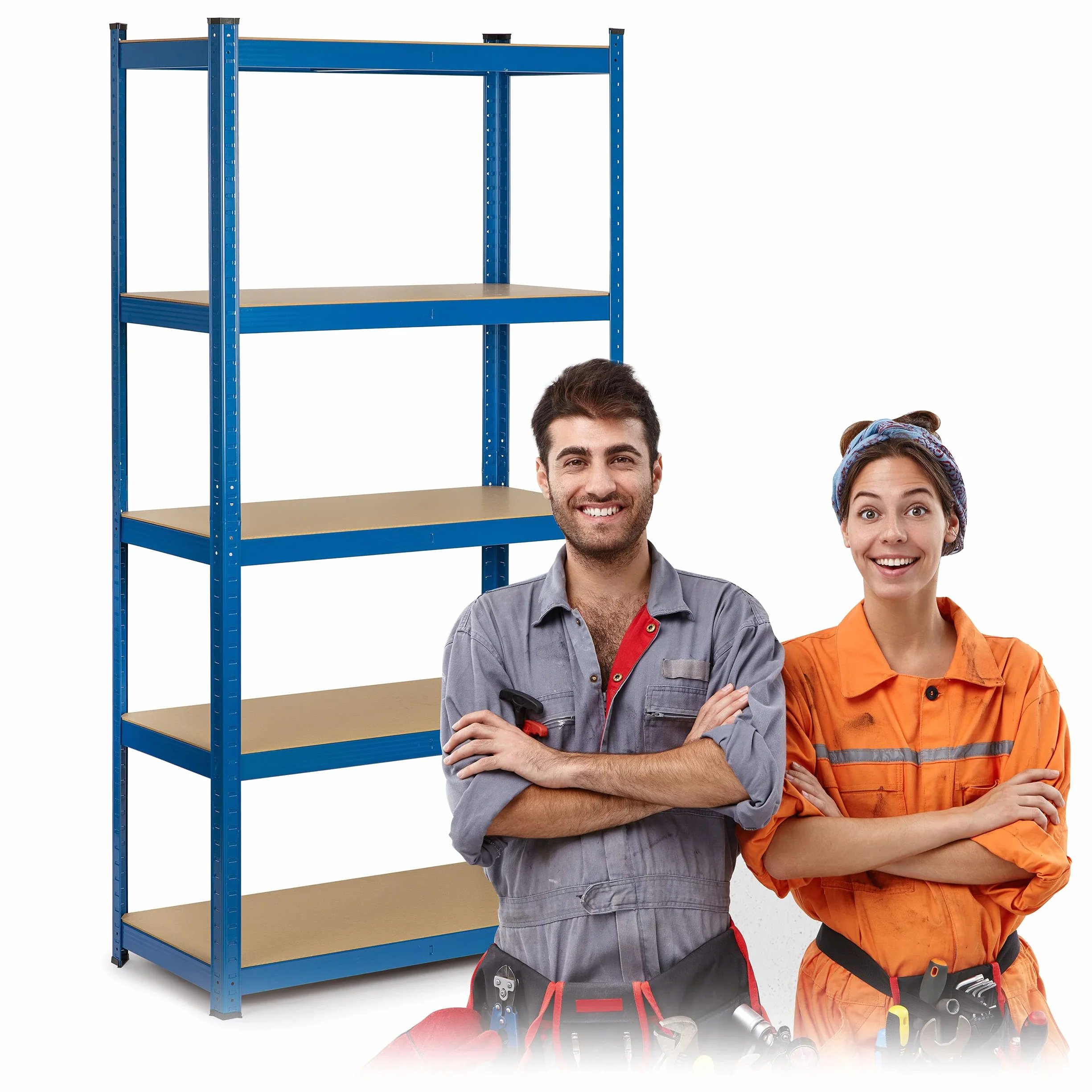 Regał magazynowy metalowy Humberg 180 x 90 x 40 cm 875 kg 2w1