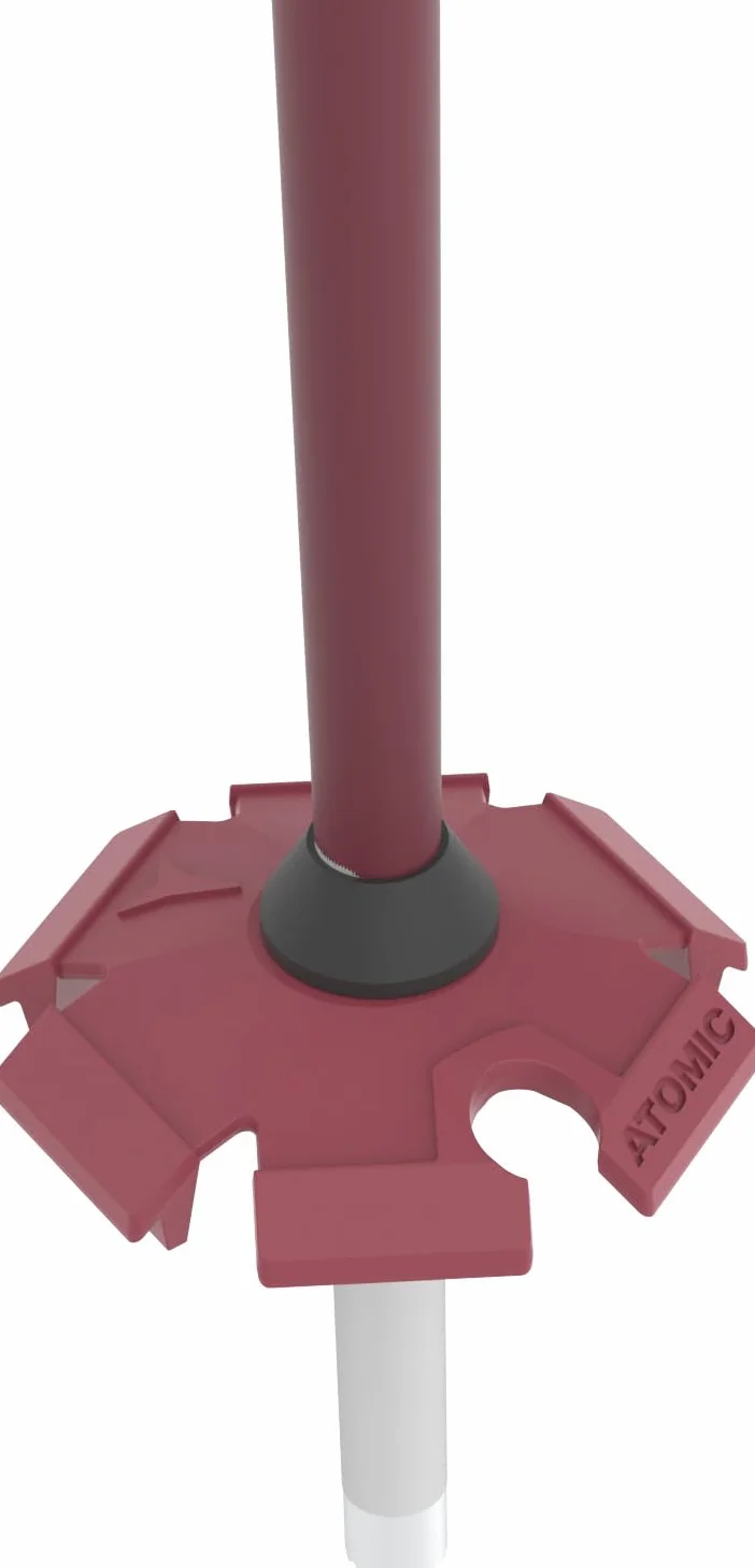 ATOMIC Cloud kijki narciarskie – Maroon – długość 110 cm – wysokiej jakości aluminiowe kijki narciarskie – ergonomiczny uchwyt zapewnia lepszą przyczepność – kij z talerzem stokowym 60 mm – kijki dla