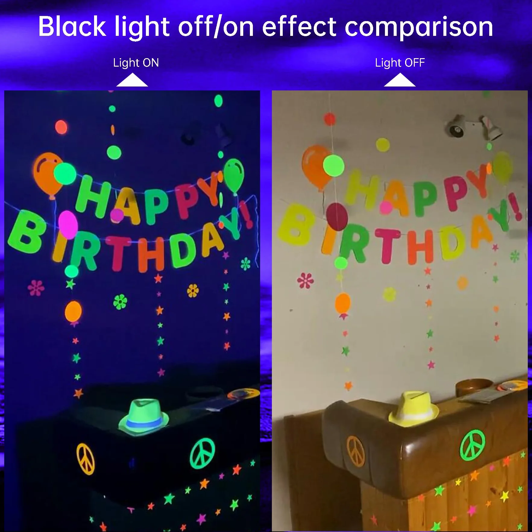 Reflektor LED Black Light 150 W IP66 Wodoszczelny 2 sztuki