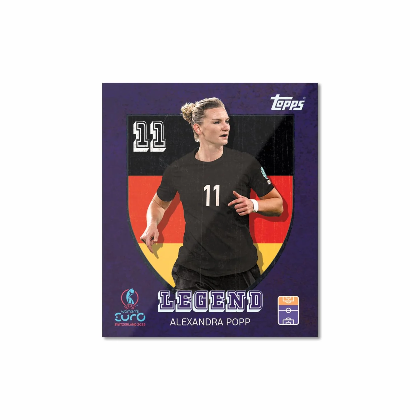 Topps Official Women's Euros 2025 Sticker Collection Box 300 naklejek