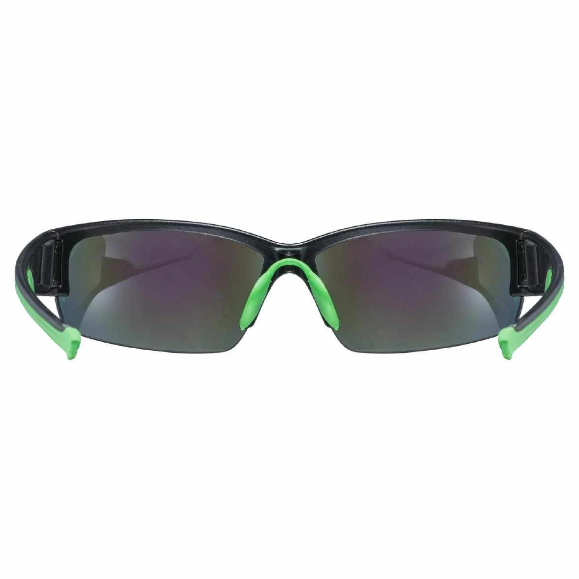 Uvex sportstyle 215 okulary sportowe black matt green/green one size
