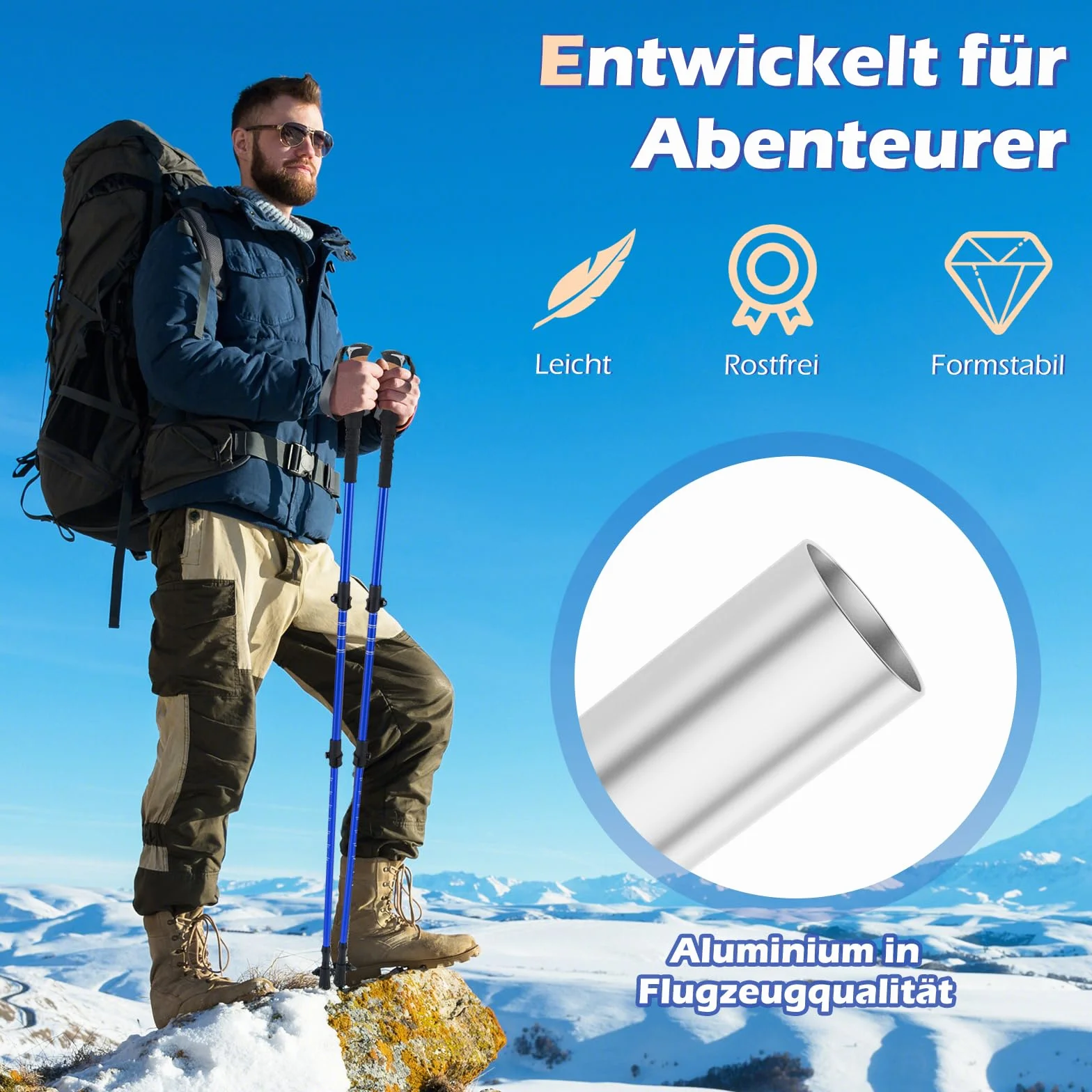COSTWAY Kijki trekkingowe teleskopowe aluminiowe lub włókna węglowego z uchwytem korkowym do Nordic Walking