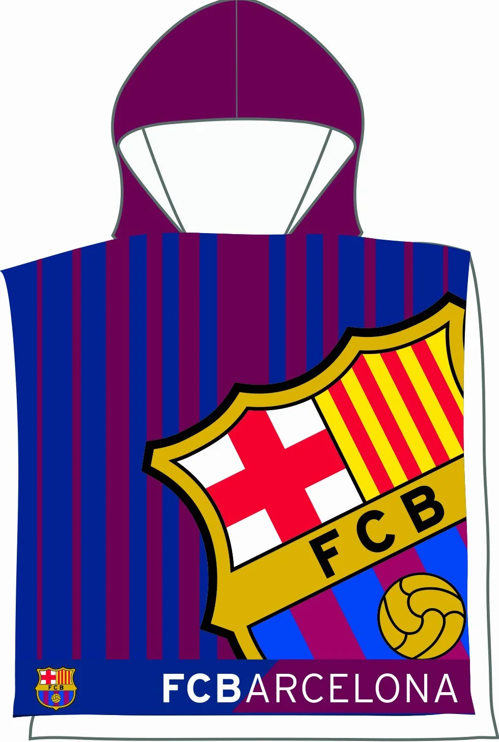 FC Barcelona ręcznik FCB 202 niebieski 55 x 110 cm