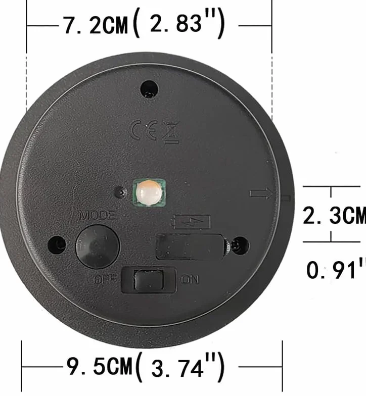 YJFWAL Części zamienne do lamp solarnych, 8 kolorów do wyboru, średnica 9,5 cm, 10 lumenów, lampiony LED, osłona, części zamienne do latarni solarnych
