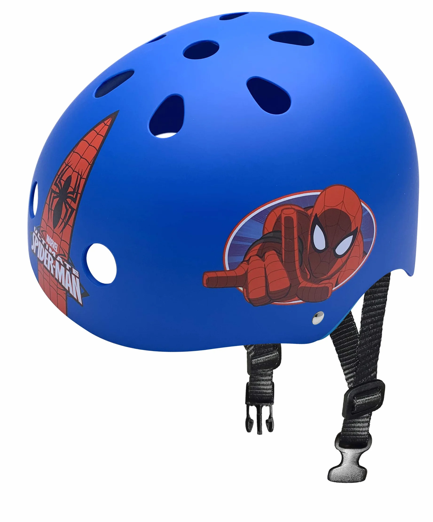 Stamp Kask skate Spiderman młodzieżowy deskorolka unisex, niebieski, 53-57 cm, obwód głowy