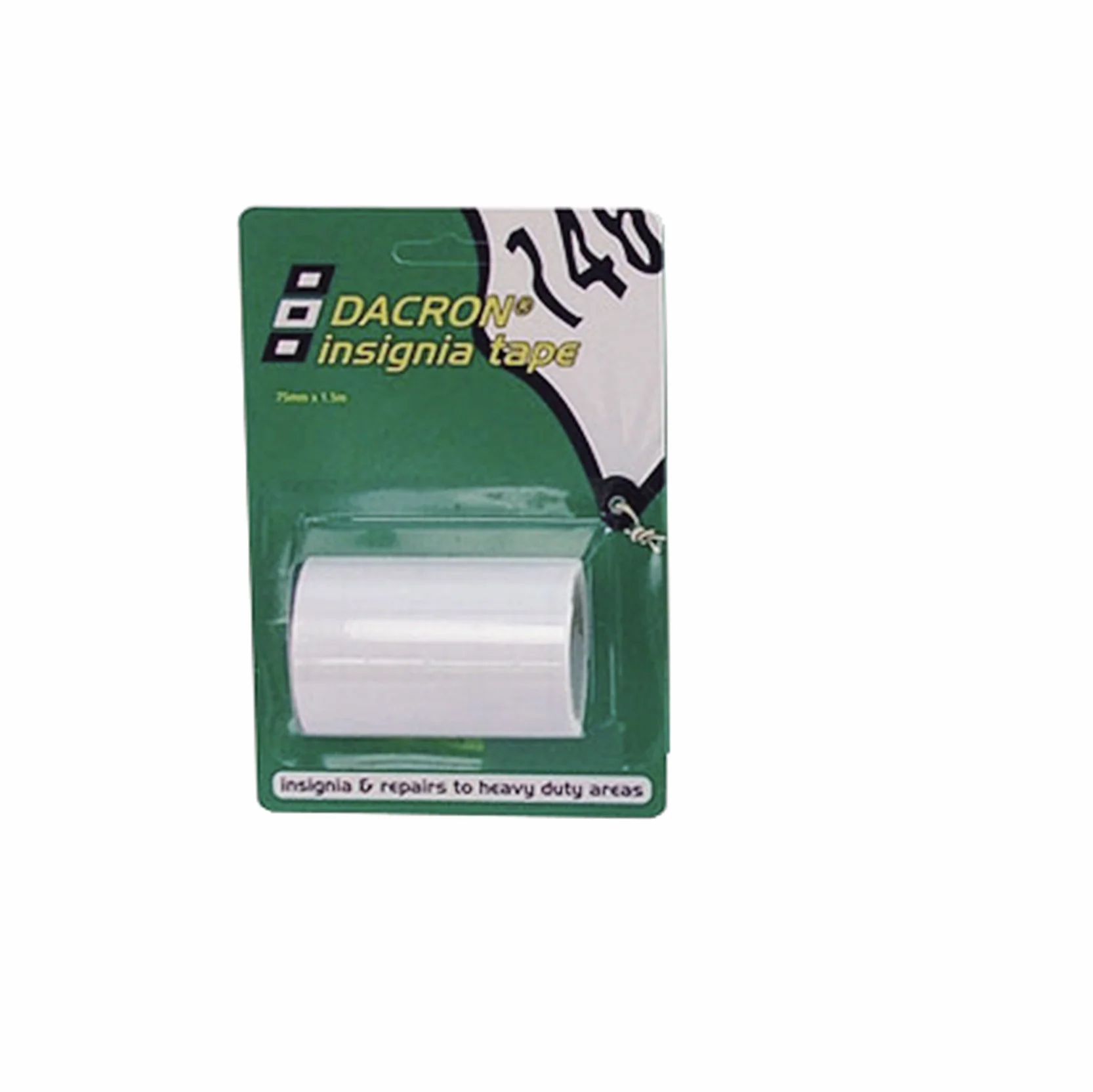 PSP TAPES Akcesoria wędkarskie Dacron taśma naprawcza 75 x 1,5 mm biała, 56099