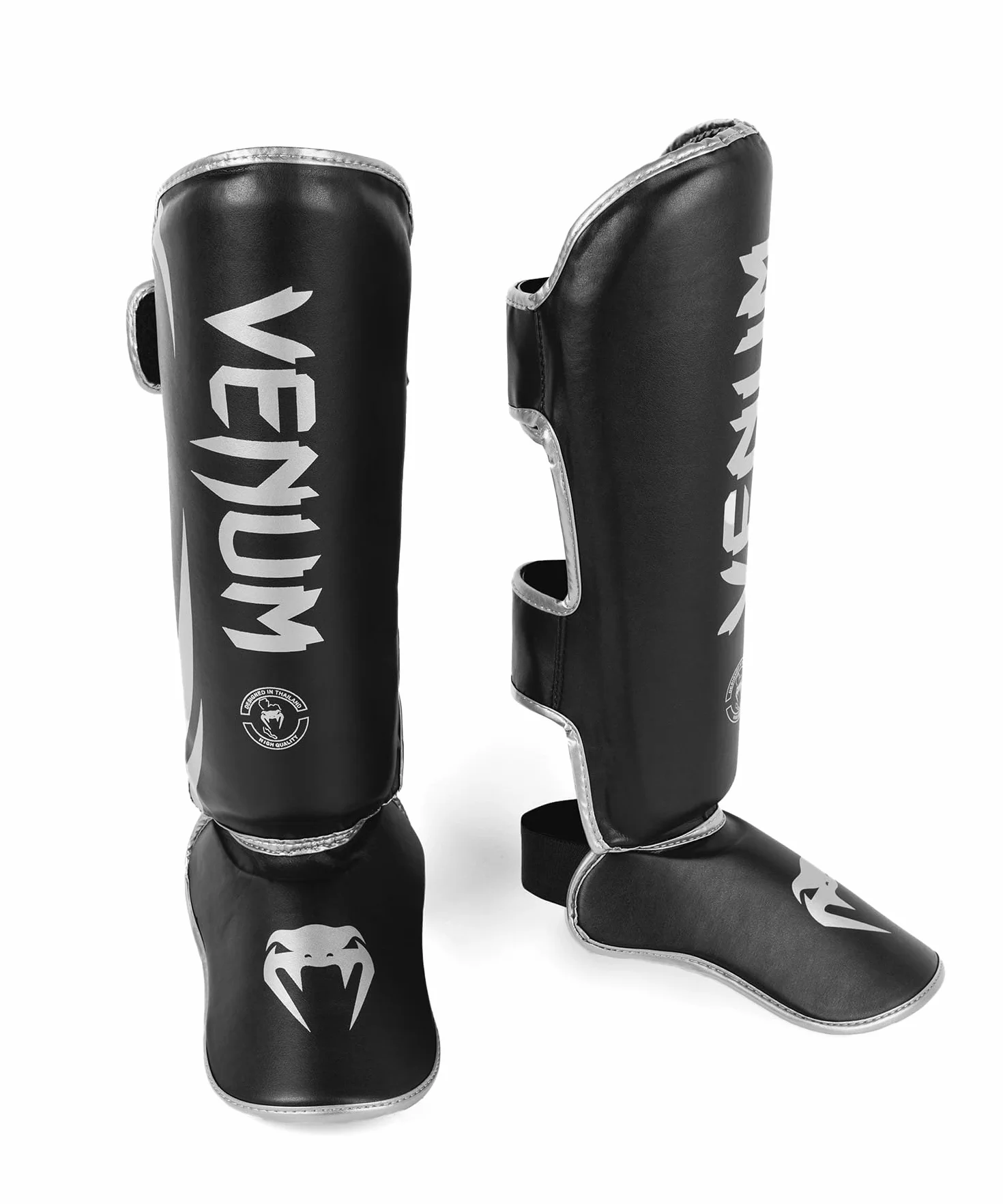 Venum Challenger Standup ochraniacze na golenie - czarny/srebrny - XL