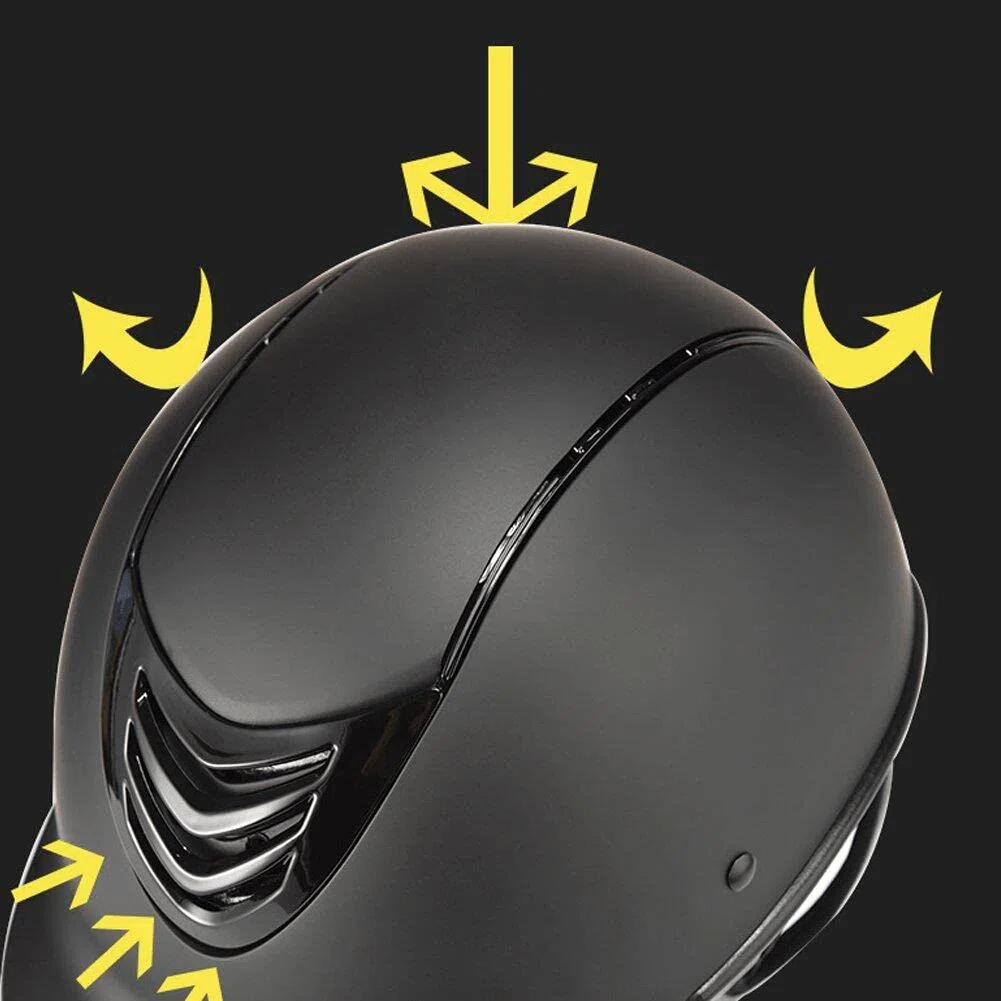 Kask jeździecki dla dorosłych oddychający kask jeździecki kapelusz rycerza zdejmowane rondo kask prędkości akcesoria do jazdy konnej 58-62 cm