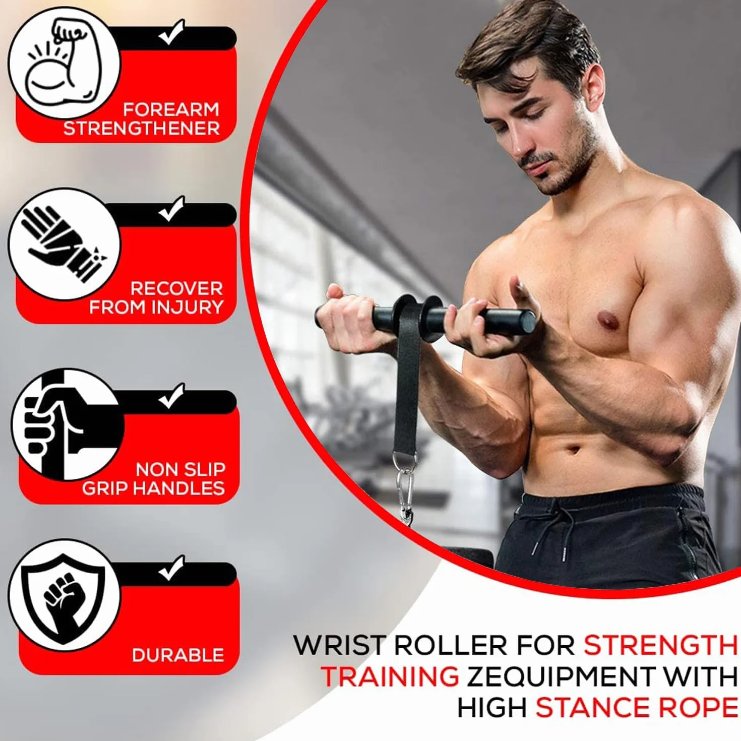 Trenażer przedramion wysokiej jakości profesjonalny trener dłoni i nadgarstków Gym Wrist Curl Exerciser Trainer wzmacniacz przedramion