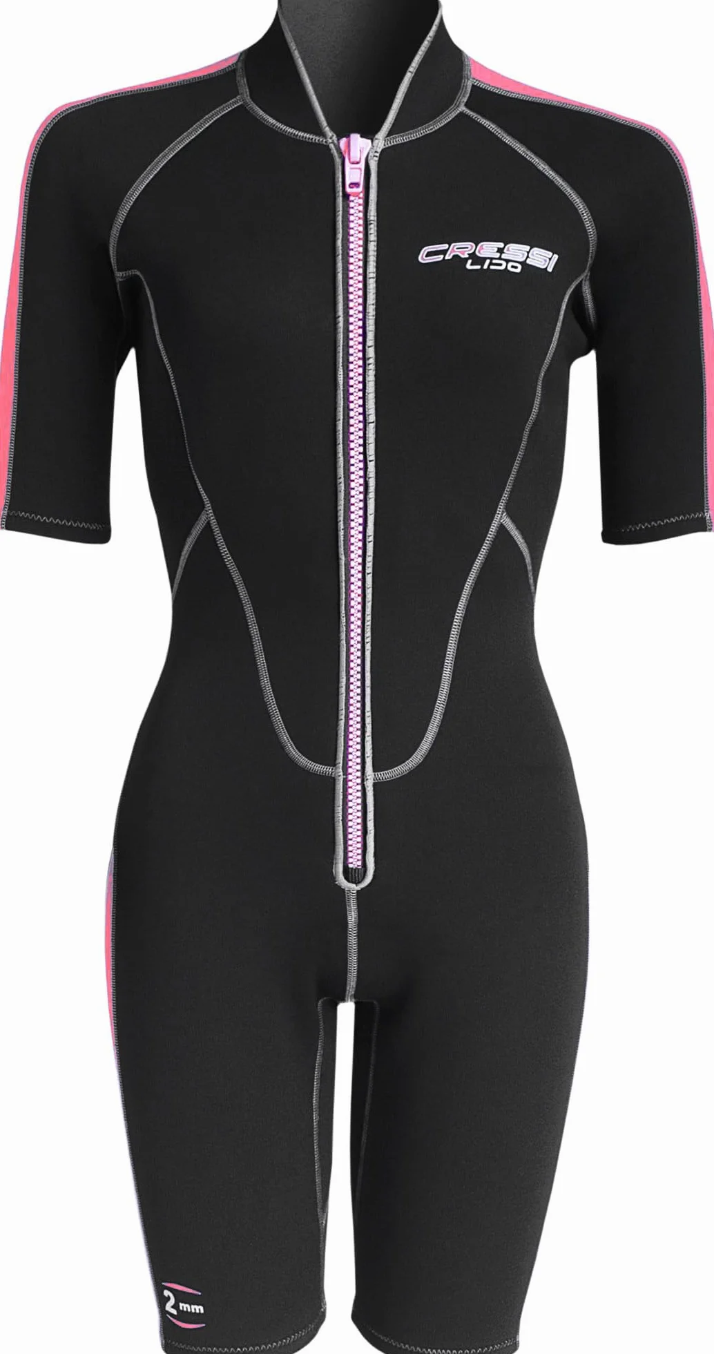 Cressi Lido Lady Shorty Wetsuit 2 mm – jednoczęściowy kombinezon neoprenowy damski do wszystkich sportów wodnych