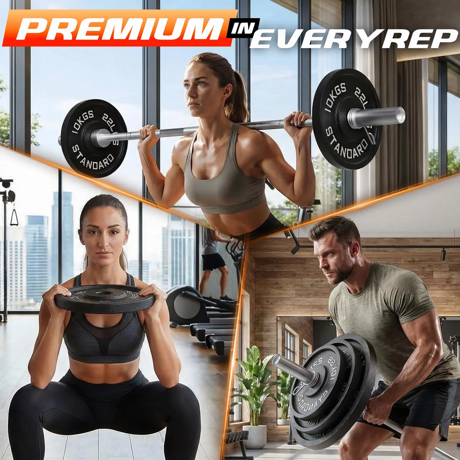 Ciężarki z żeliwa 10 kg, 15 kg, 20 kg, do treningu hantli, podnoszenia ciężarów, 50 mm, do treningu w domu