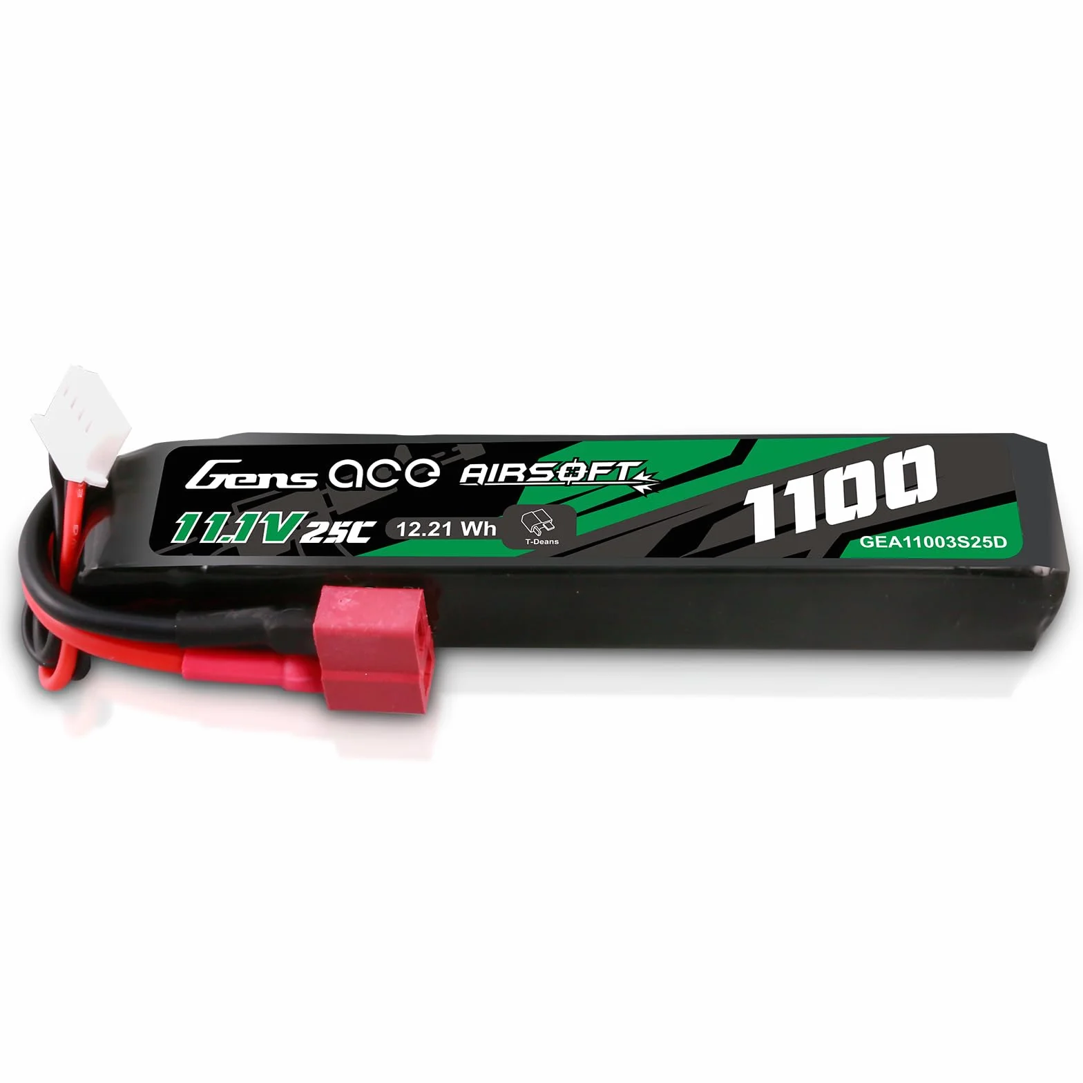 Gens ace 3S 1100mAh 11.1V 3S1P 25C bateria lipo airsoft ze złączem Deans T, do airsoftu itp