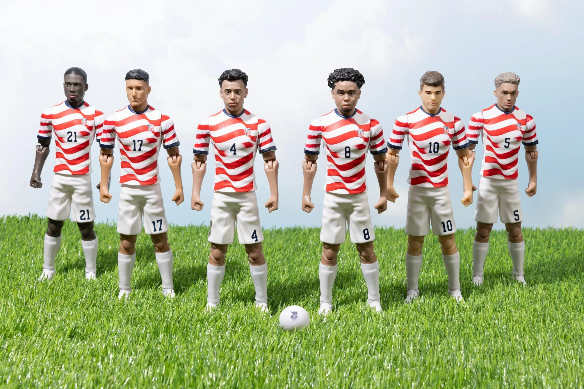 Sockers Banbo Toys USMNT Christian Pulisic Home Jersey 20 cm Kolekcjonerska Figurka Piłkarska