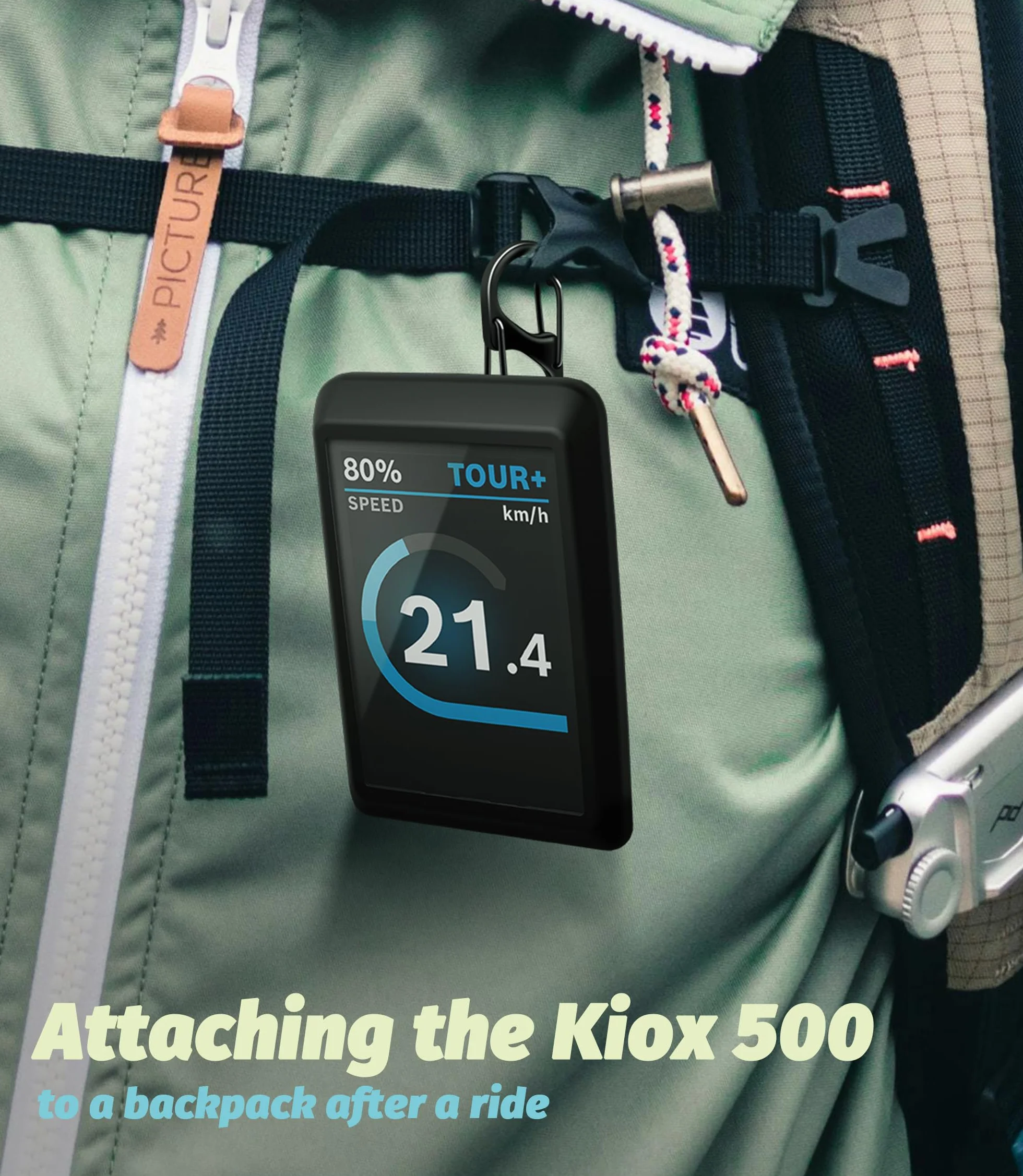 NEWZEROL Etui ochronne kompatybilne z Bosch Kiox 500 (ochrona wyświetlacza PC + krawędź z silikonu), wodoszczelne etui do Kiox 500 przed zadrapaniami, uderzeniami – akcesoria do roweru elektrycznego z