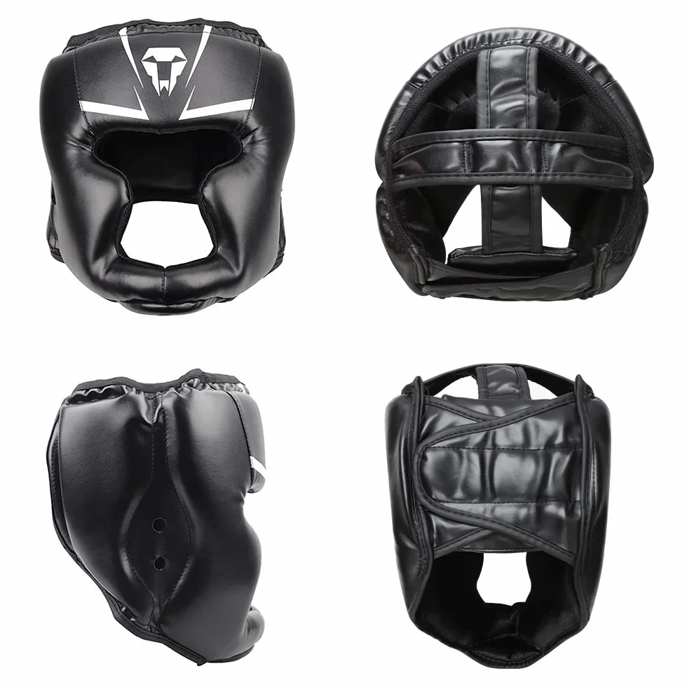 LangRay Kask bokserski dla dzieci i dorosłych: kask Kickboxing z siatką, headguard do Sparring Karate Taekwondo sztuk walki…