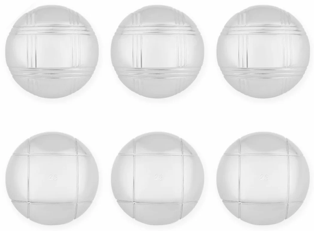 Jeu de boules 6 metalowych kulek w woreczku