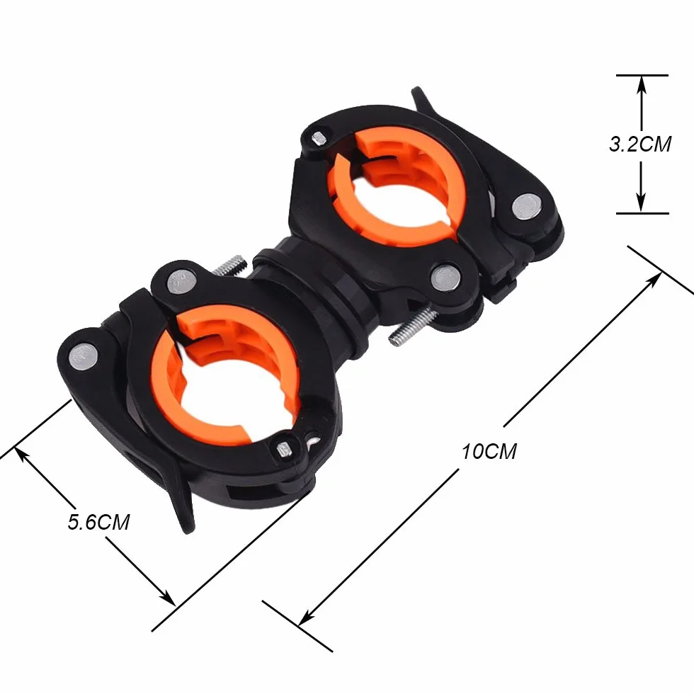 Nincha Uchwyt Latarka Rowerowa LED 360 Stopni Stojak MTB