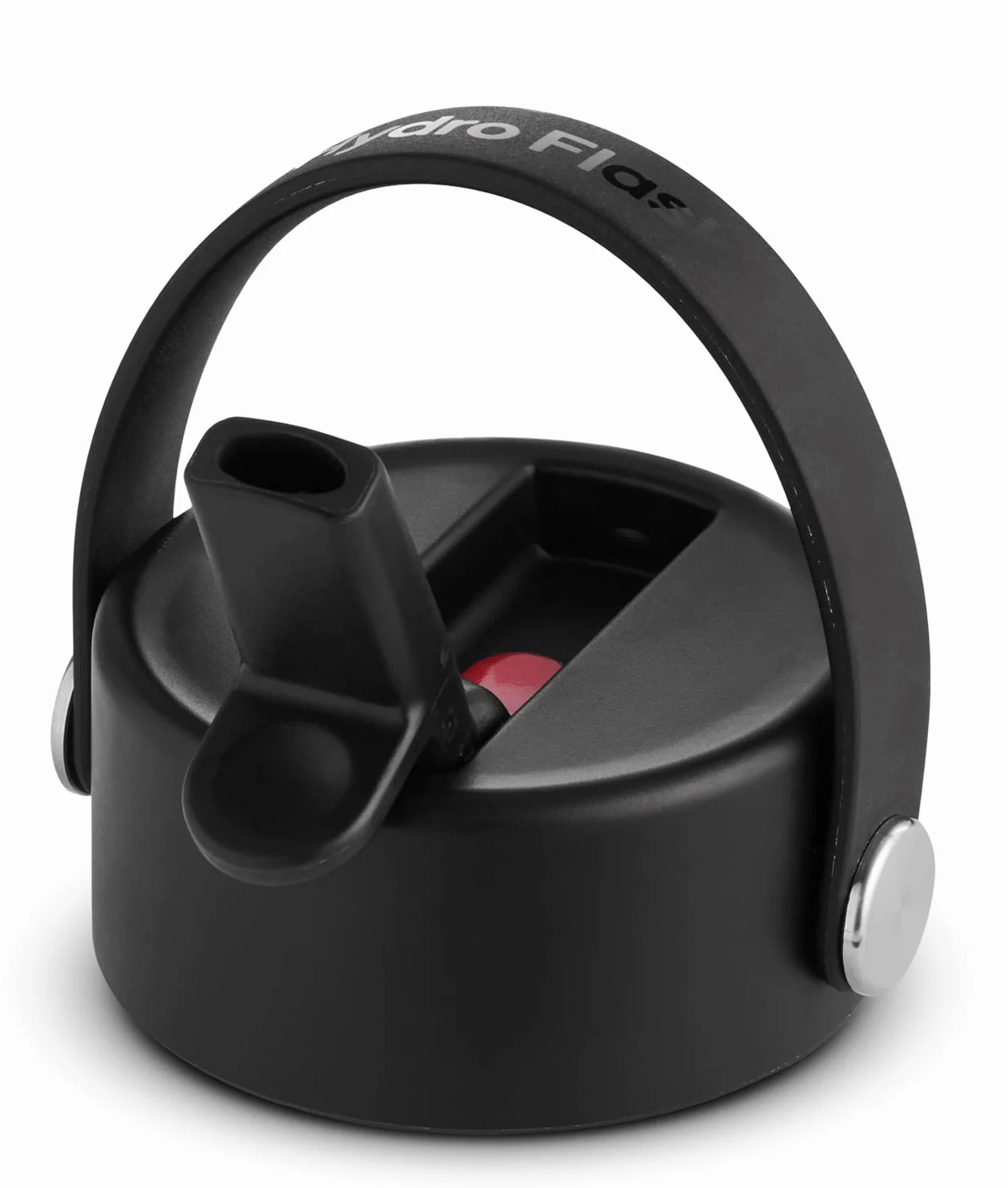 HYDRO FLASK - Szczelna, elastyczna nasadka do butelki na wodę ze stali nierdzewnej z szerokimi ustami - Bez BPA i bez toksyn - Można myć w zmywarce - Czarna
