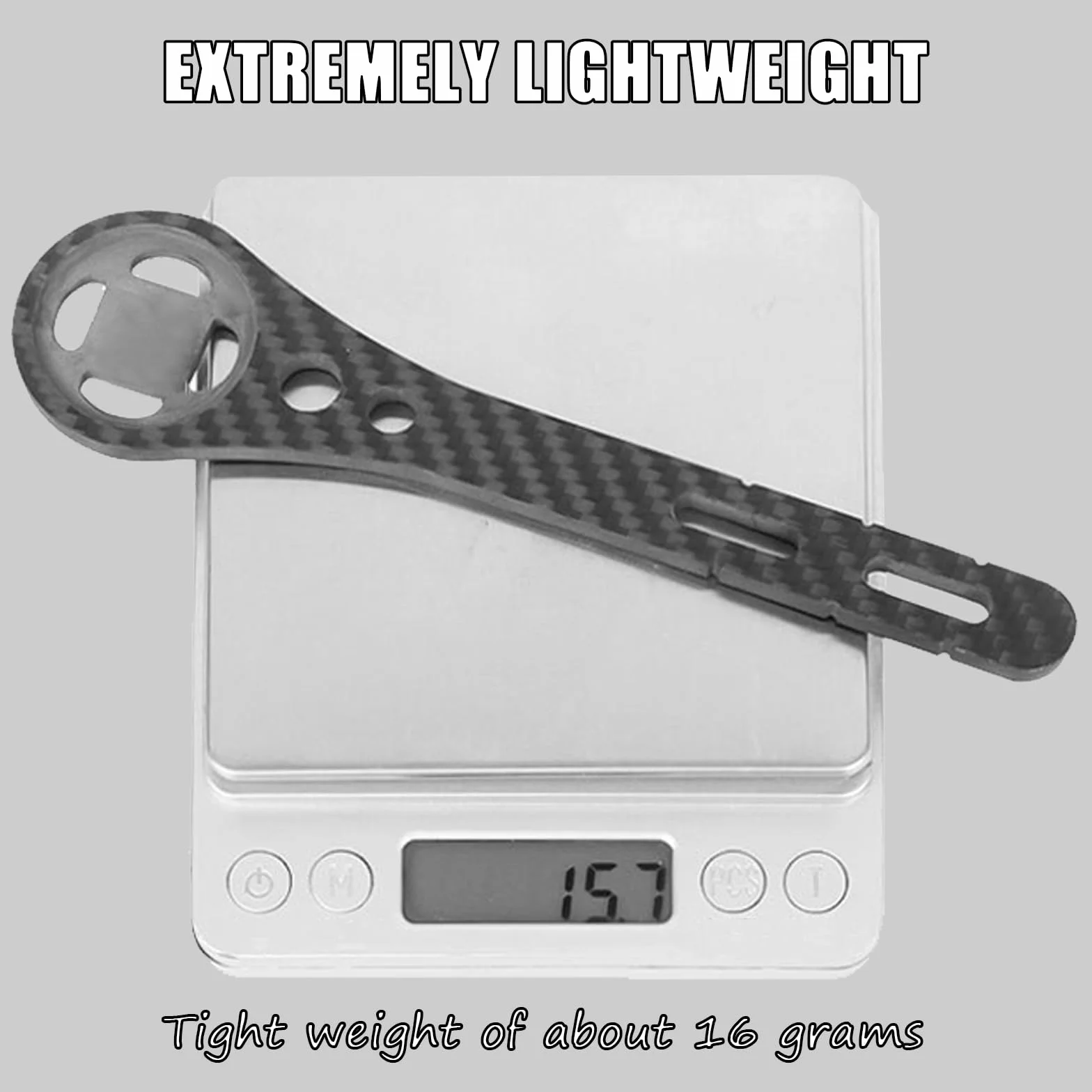 Zintegrowany uchwyt rowerowy, uchwyt na komputer z włókna węglowego, uchwyt na komputer rowerowy do Garmin Edge, TOREAD.X, Cateye, Bryton, Blackbird