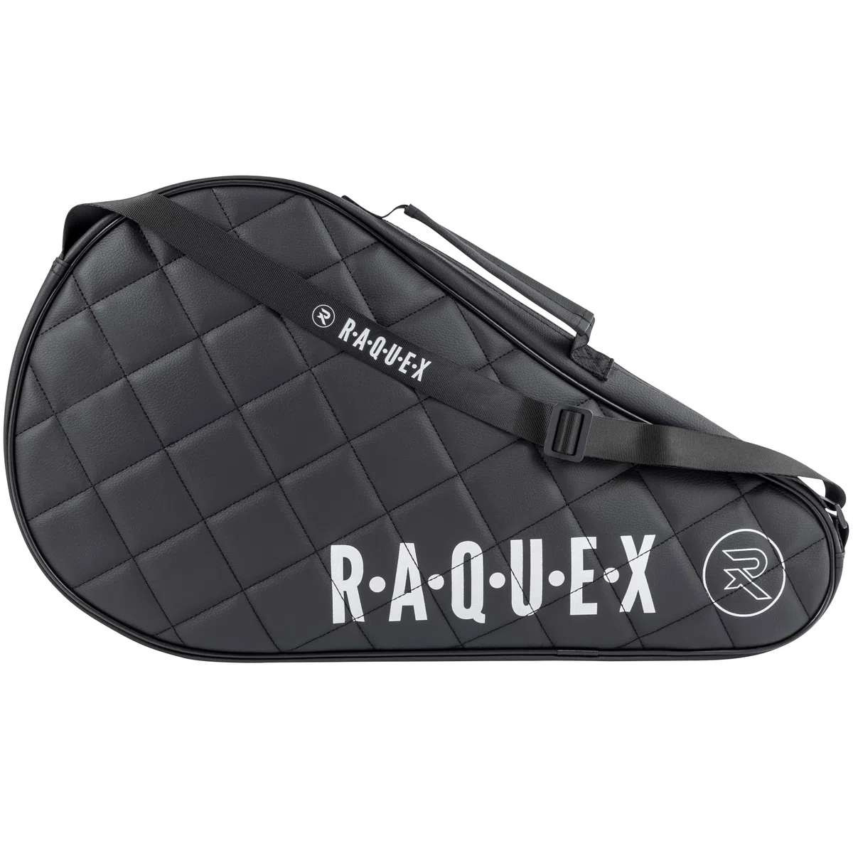 Raquex Elite Padel pokrowiec na rakietę - niebieska lub czarna na 1 rakietę - pikowana torba ze sztucznej skóry dla mężczyzn i kobiet, wyściełany ochraniacz na rakietę Padel, luksusowy prezent