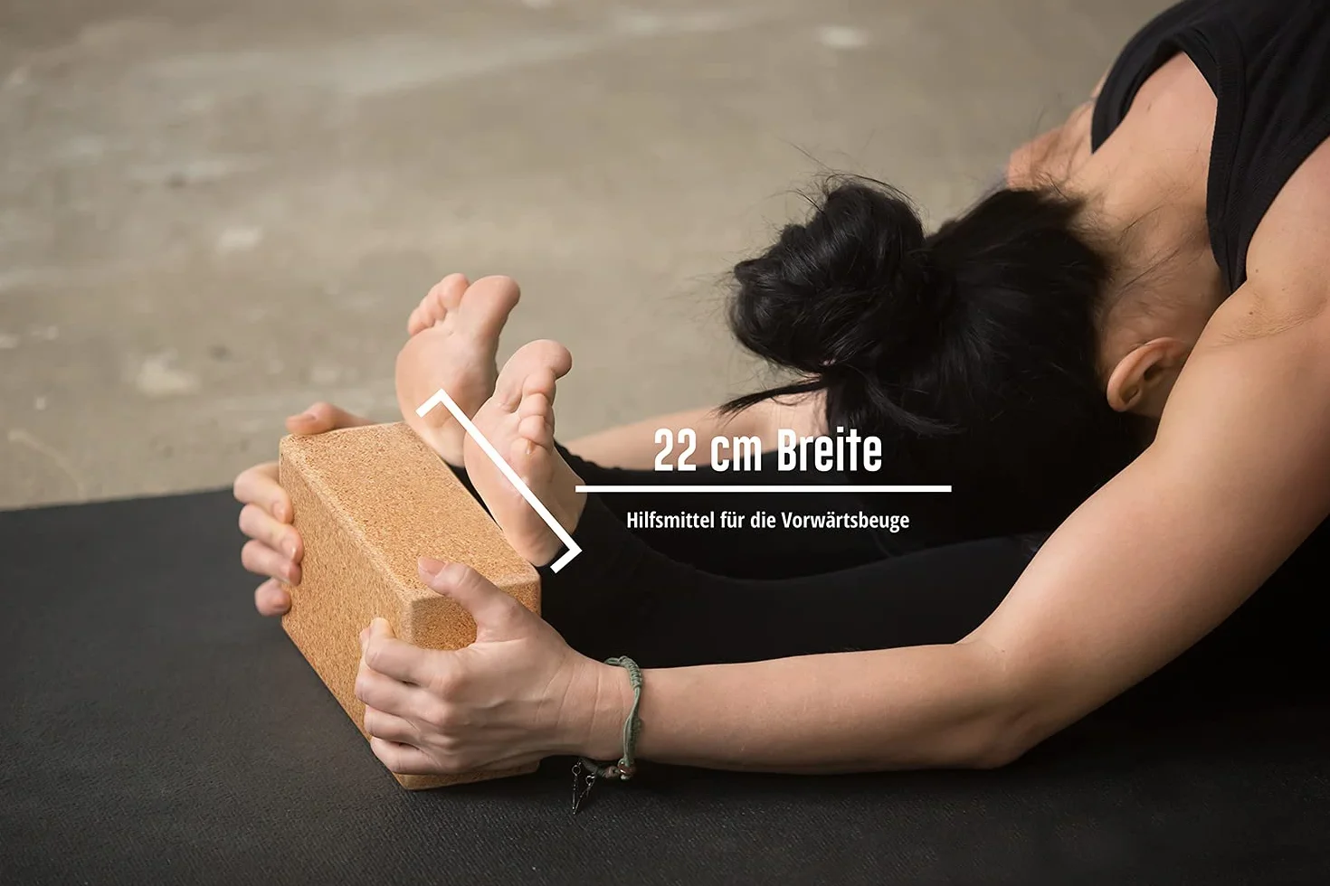 Zestaw klocków do jogi 2 korki 100% naturalny - Hatha Klotz również dla początkujących Medytacja i pilates, pleców, ćwiczeń rozciągających i treningu blokującego,