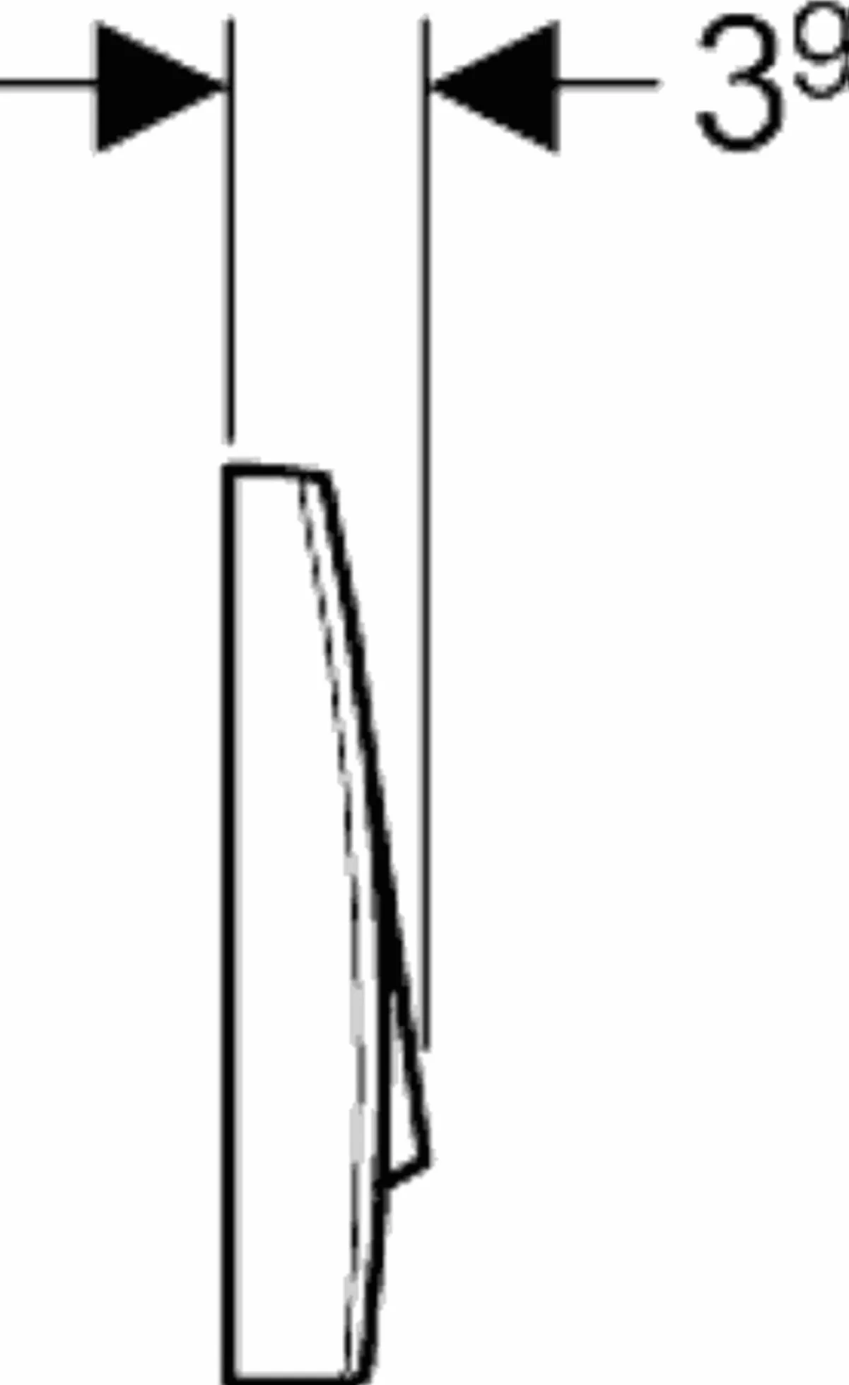 Geberit Spłuczka Biały 10 x 190 x 350 mm