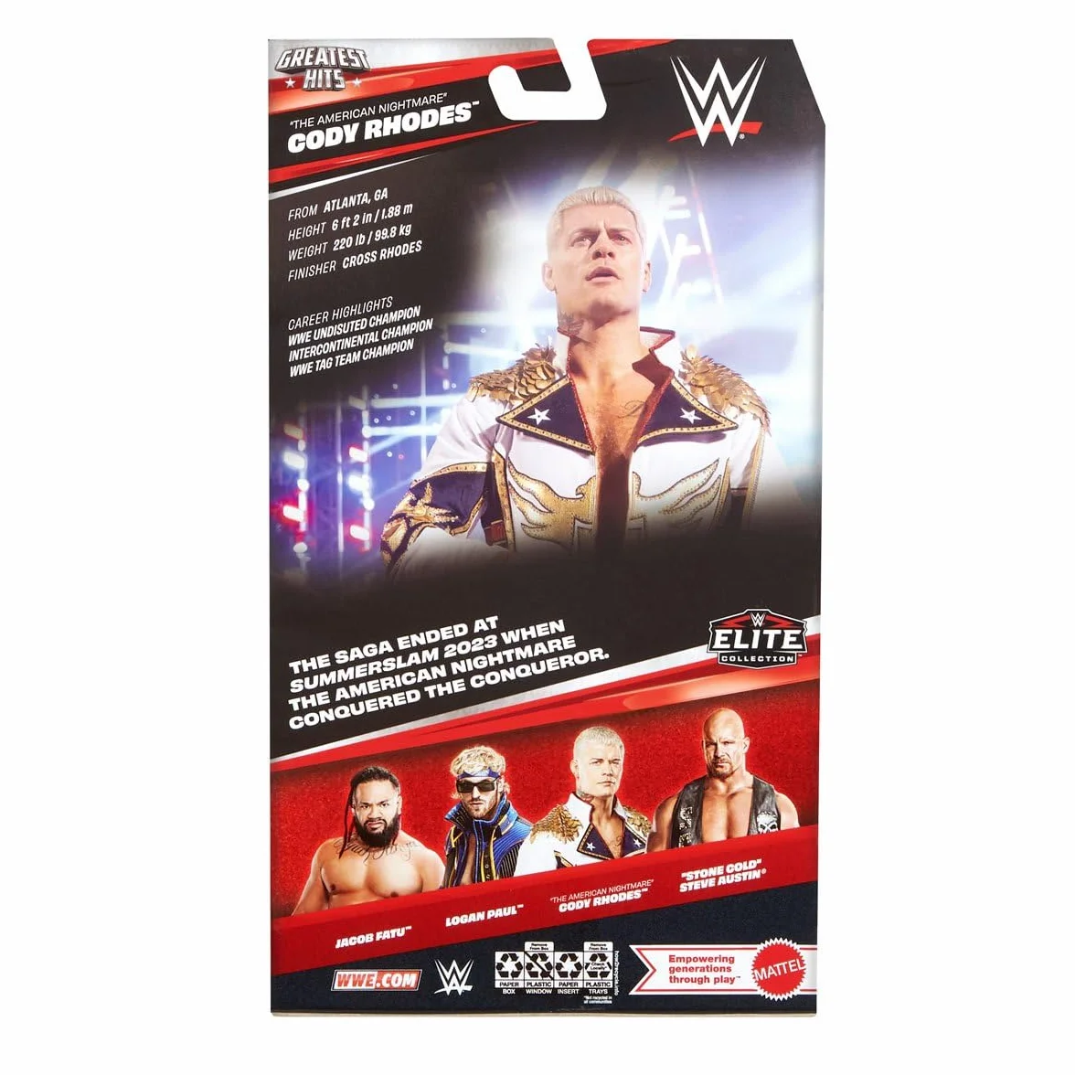 WWE Cody Rhodes SummerSlam 2023 Elite Greatest Hits 9