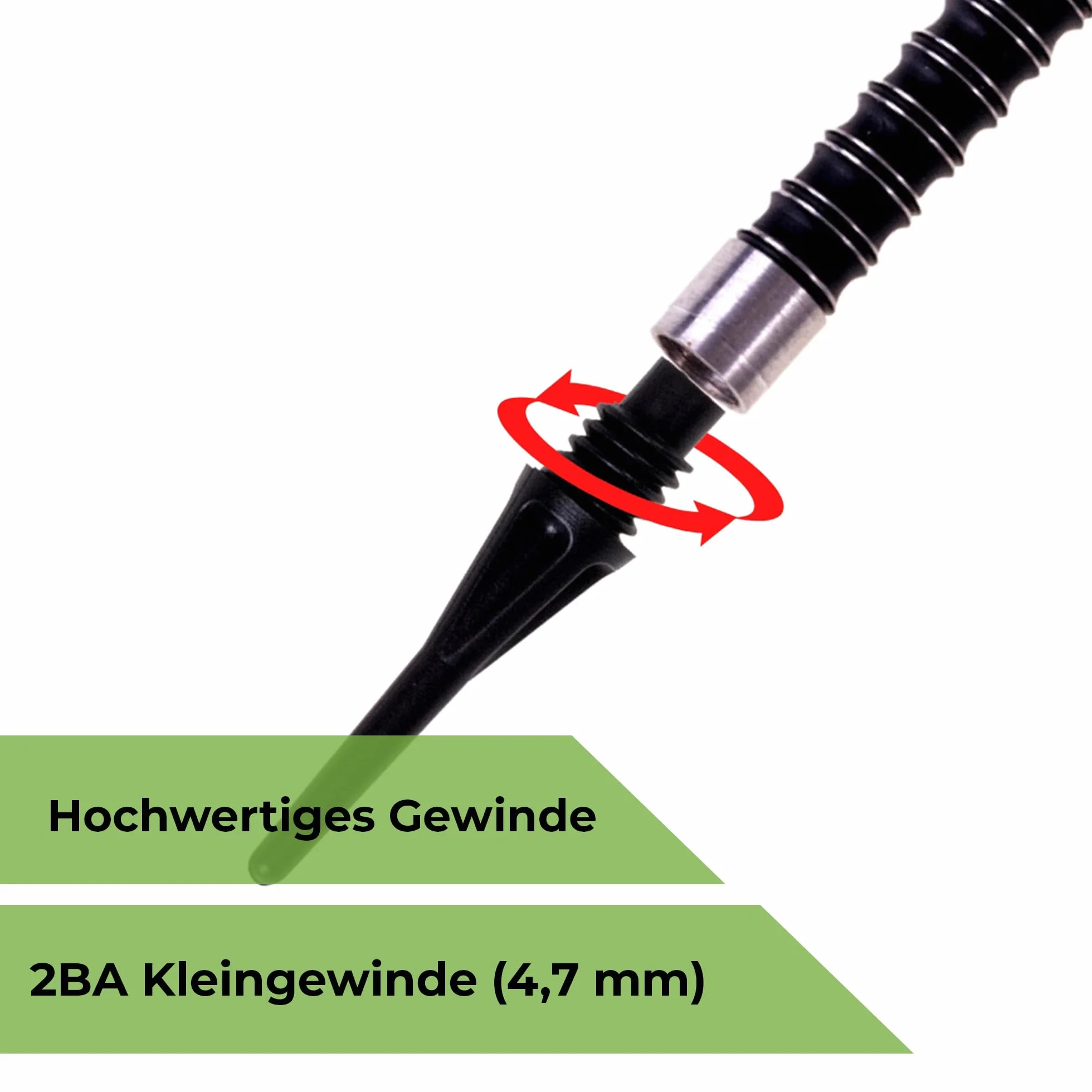 Karella Profesjonalne groty do darta Pro-Tip, Made in Germany, 1000 sztuk, gwint 2BA, bardzo stabilne wymiarowo końcówki Softdart "zapasowe groty" ze specjalnego tworzywa sztucznego, miękkie końcówki