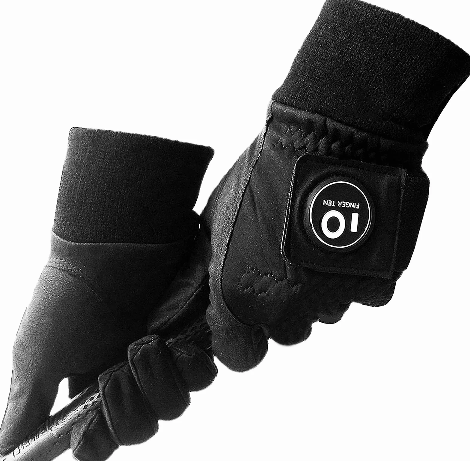 FINGER TEN Rękawice golfowe, męskie, zimowe, z markerem do piłek, 1 para, rękawice golfowe, zimne dni, wiatroszczelne, wodoodporne, rozmiar S, M, L, XL, XL