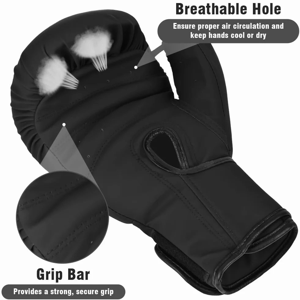 Flintronic Rękawice bokserskie, rękawice bokserskie, rękawice bokserskie, tajskie rękawice bokserskie dla kobiet i mężczyzn, do Muay Thai, MMA, sportów walki, kickboxingu, sparingów