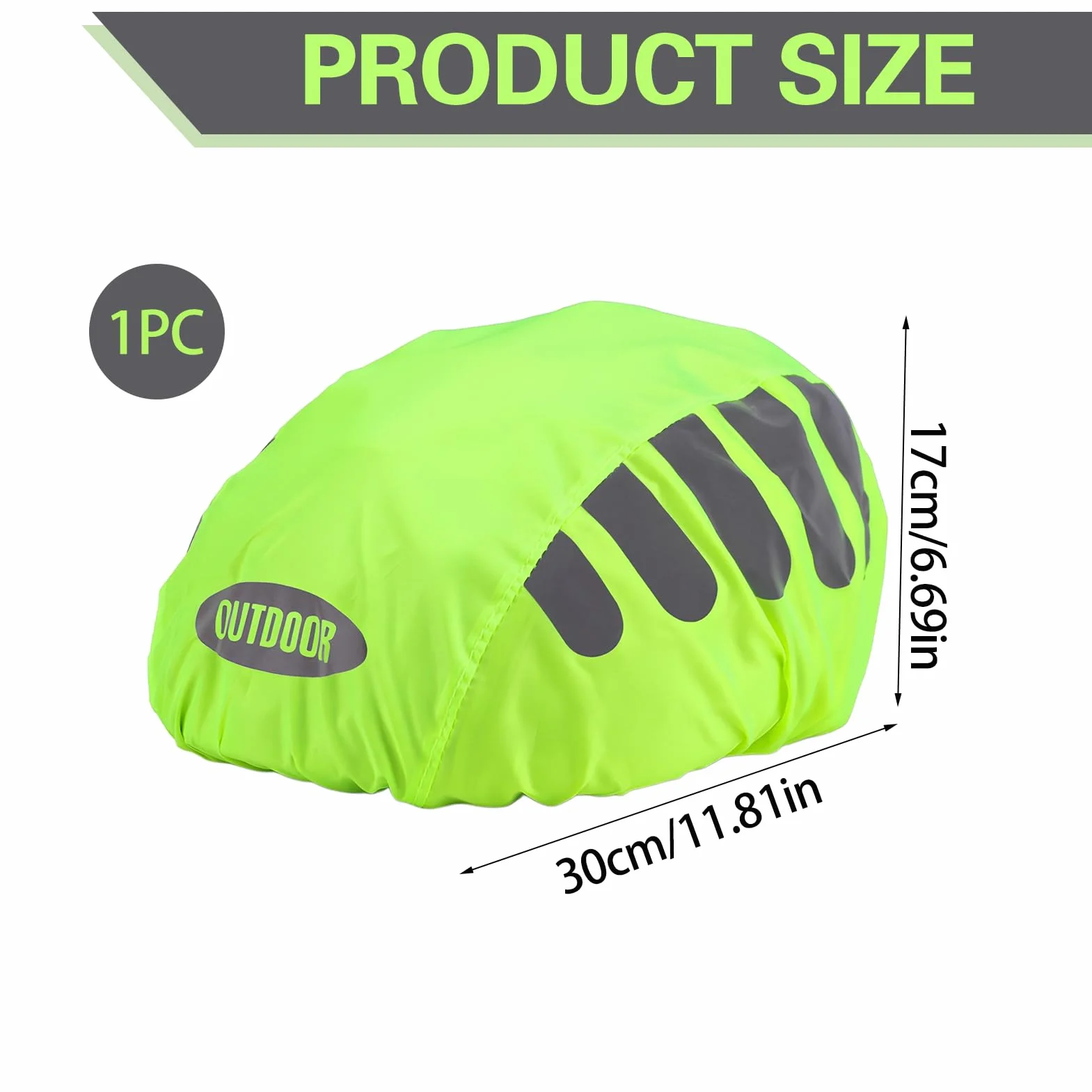 Kask rowerowy chroniący przed deszczem, w 100% wiatroszczelny/wodoszczelny, odblaskowy, odporny na rozerwanie, na co dzień, widoczność na każdą pogodę, uniwersalna powłoka, na wszystkie