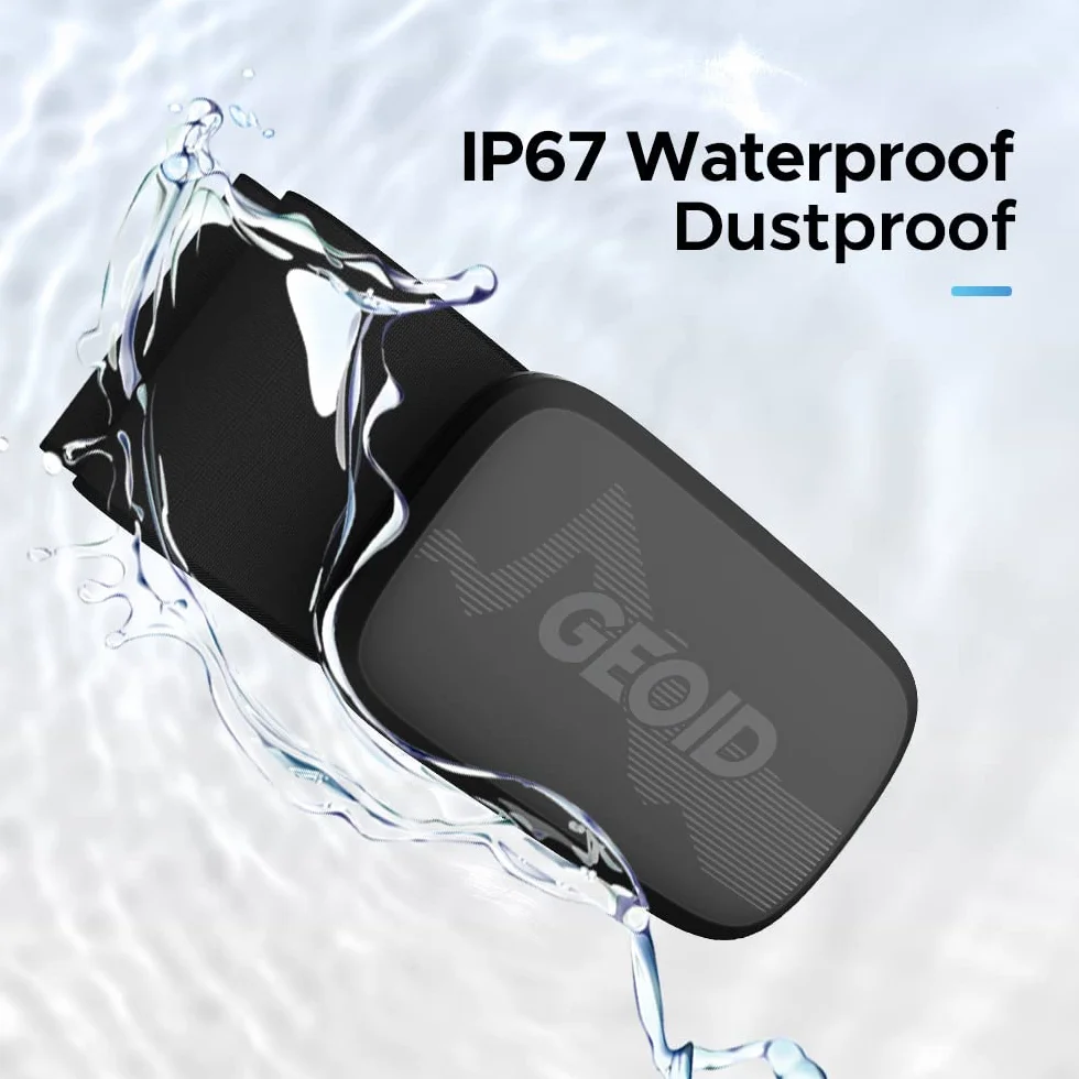 GEOID HS500, pulsometr, opaska na klatkę piersiową, pulsometr Bluetooth 4.2/ANT+, wodoodporny czujnik tętna, IP67