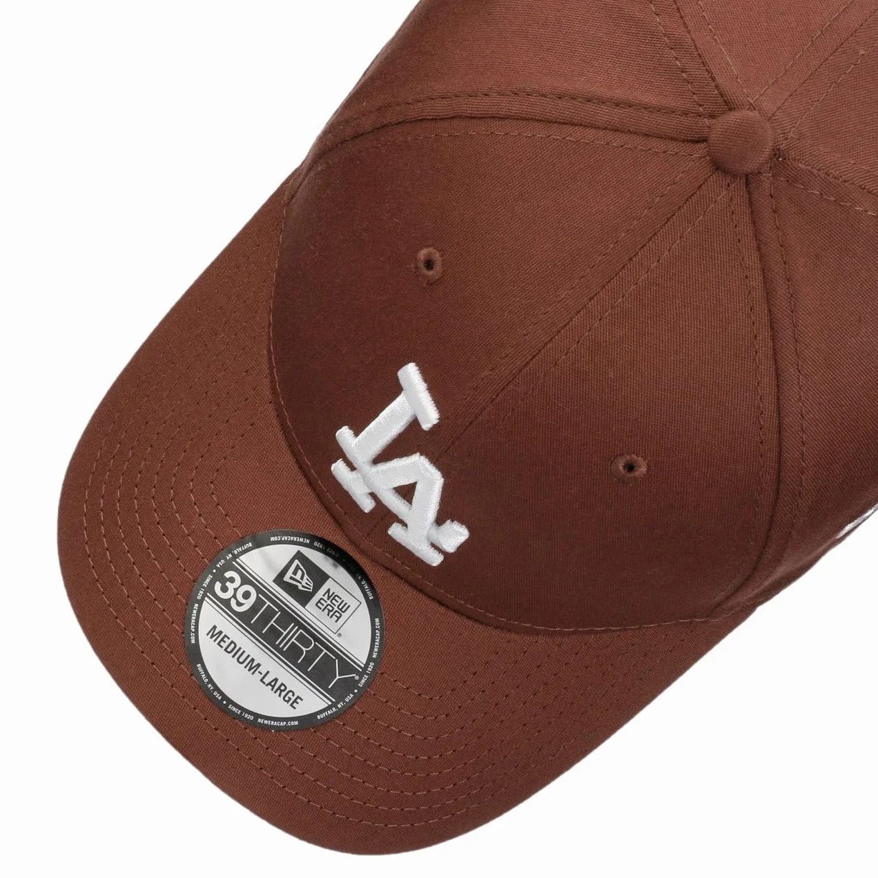 New Era Czapka 39Thirty LE MLB Dodgers Mężczyźni Baseball Curved Brim Daszkiem Zamknięte tyłu