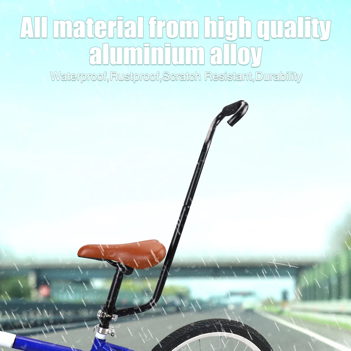 ZUKKA Dziecięcy drążek do treningu rowerowego, uchwyt ze stopu aluminium