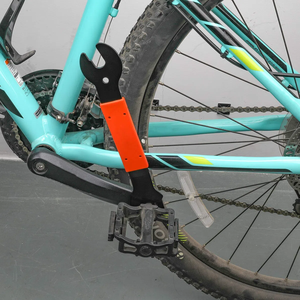 QKURT Klucz do pedału rowerowego, dwustronny klucz rowerowy 15 16 17 mm narzędzie do usuwania naprawy do roweru górskiego MTB BMX