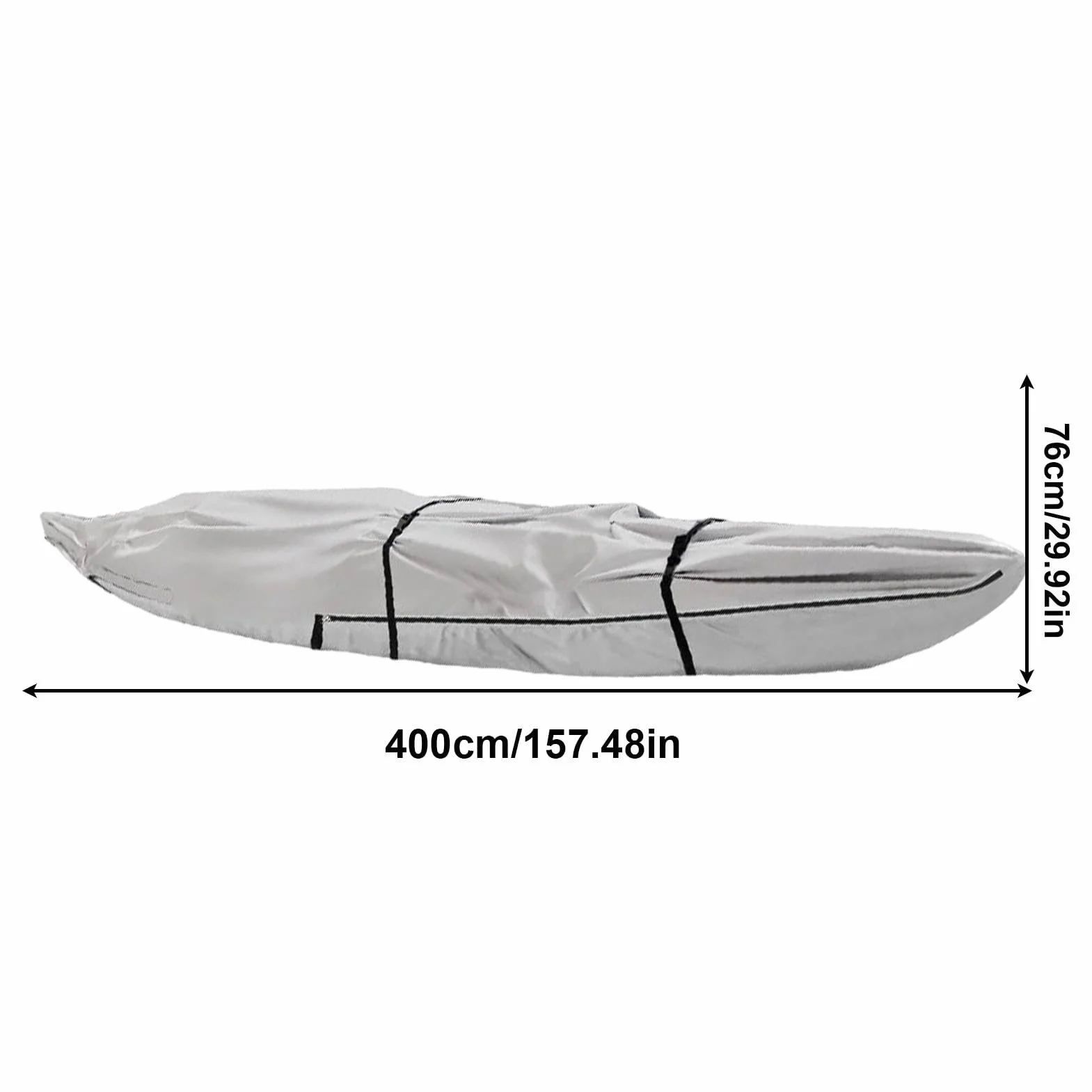 Wodoodporny pokrowiec na kajak, ochrona przed s? ?cem, na kajak, wytrzyma?y pokrowiec na kajak, odporny na warunki atmosferyczne, promieniowanie UV, na ka?d? pogod?, do gara?u, nad rzek?