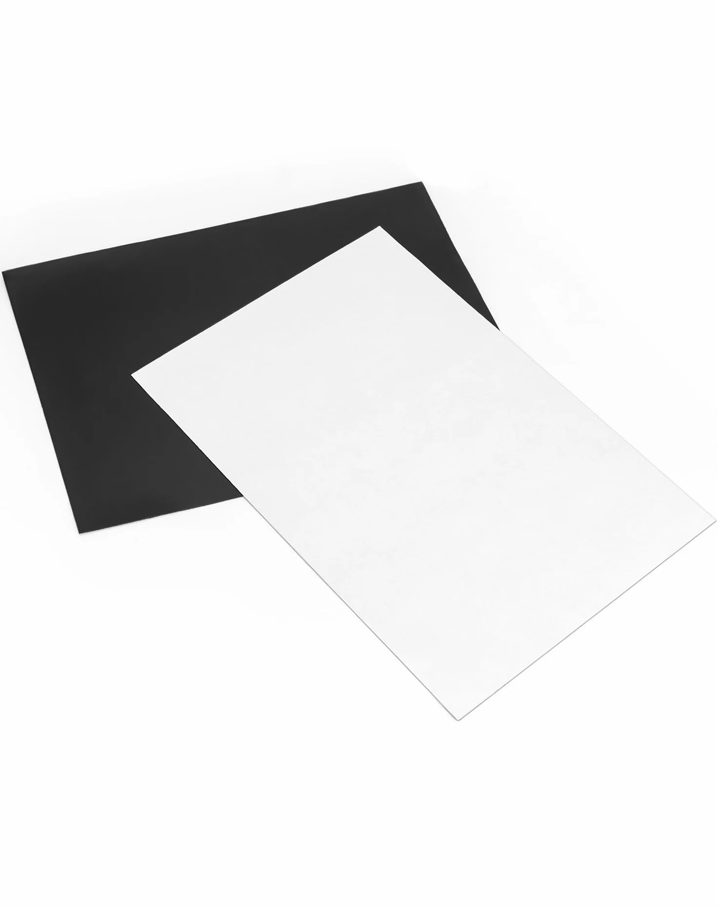 QWORK 10 sztuk folii magnetycznej DIN A4, samoprzylepne, gr. 0,6 mm, czarne, magnesy na lodówkę