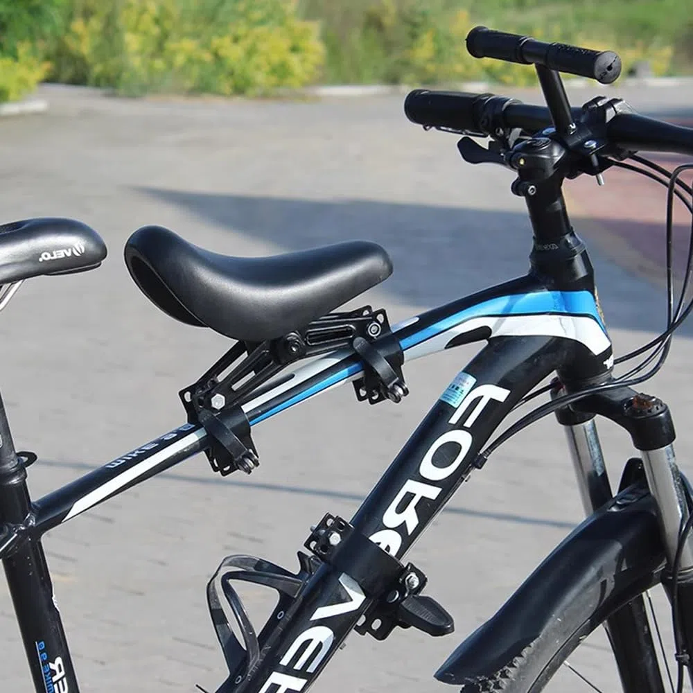 Mineup Fotelik rowerowy dla dzieci z przodu, do roweru górskiego, przedni, z przodu fotelik rowerowy, fotelik dziecięcy z składanym pedałem i kierownicą, dla dzieci w wieku 2-5 lat