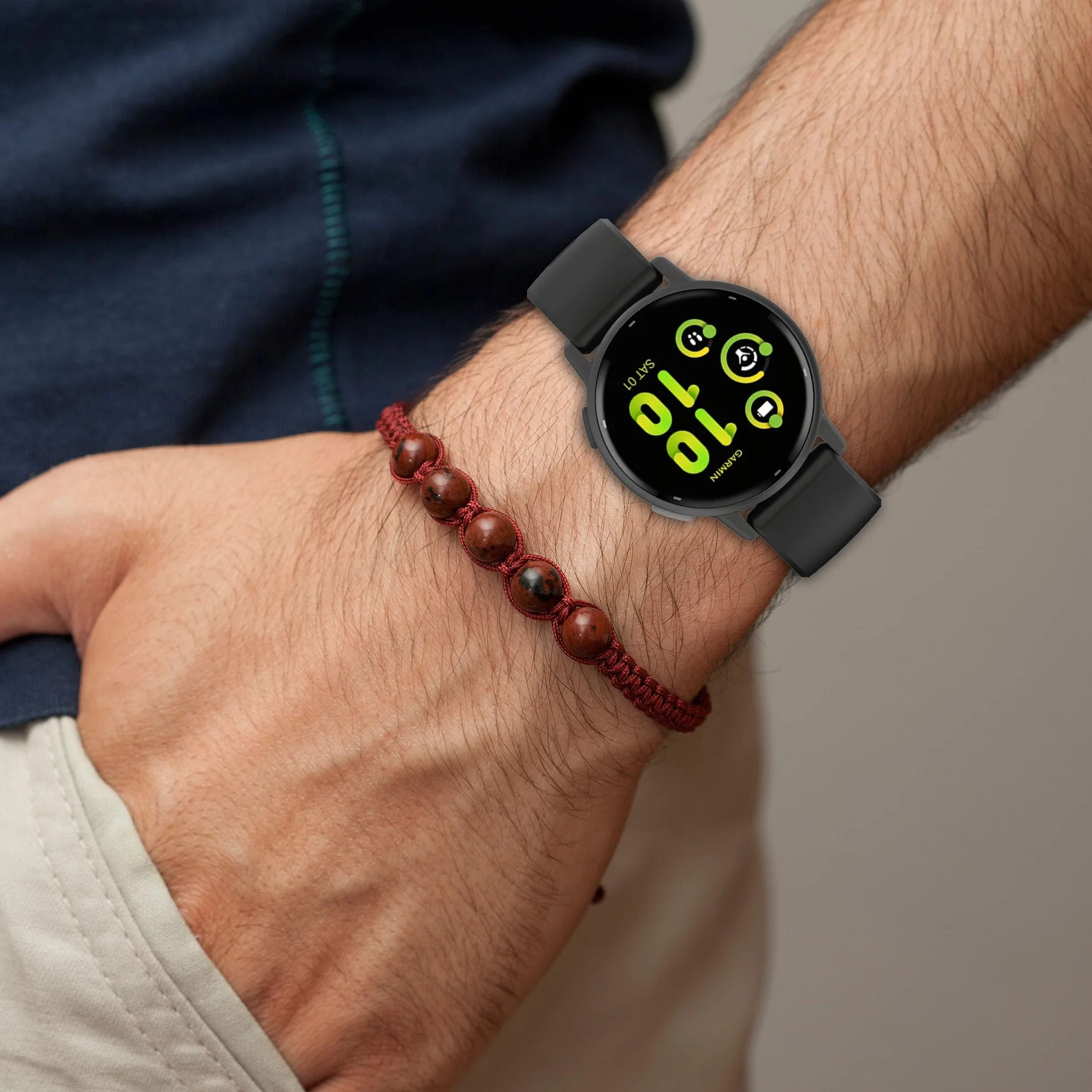 Silikonowe paski do zegarka Garmin Venu 4 41 mm, regulowany, zapasowy pasek do zegarka sportowego do smartwatcha Garmin Venu 4 41 mm, dla kobiet i mężczyzn
