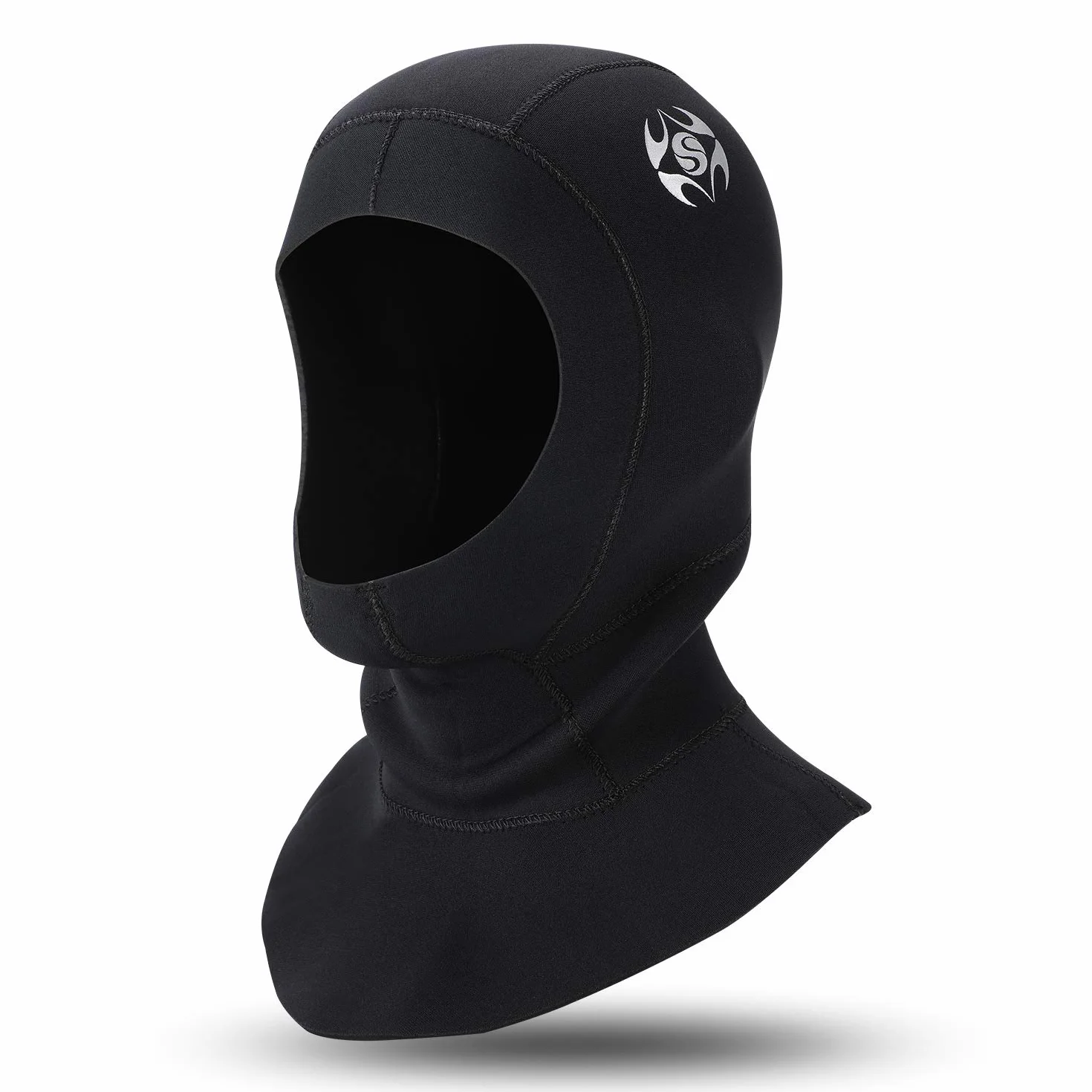 QKURT Czapka do nurkowania 3 mm neoprenowa podwodna czapka, z odpowietrznikiem do usuwania uwięzionego powietrza, unisex peleryna do nurkowania i innych sportów wodnych