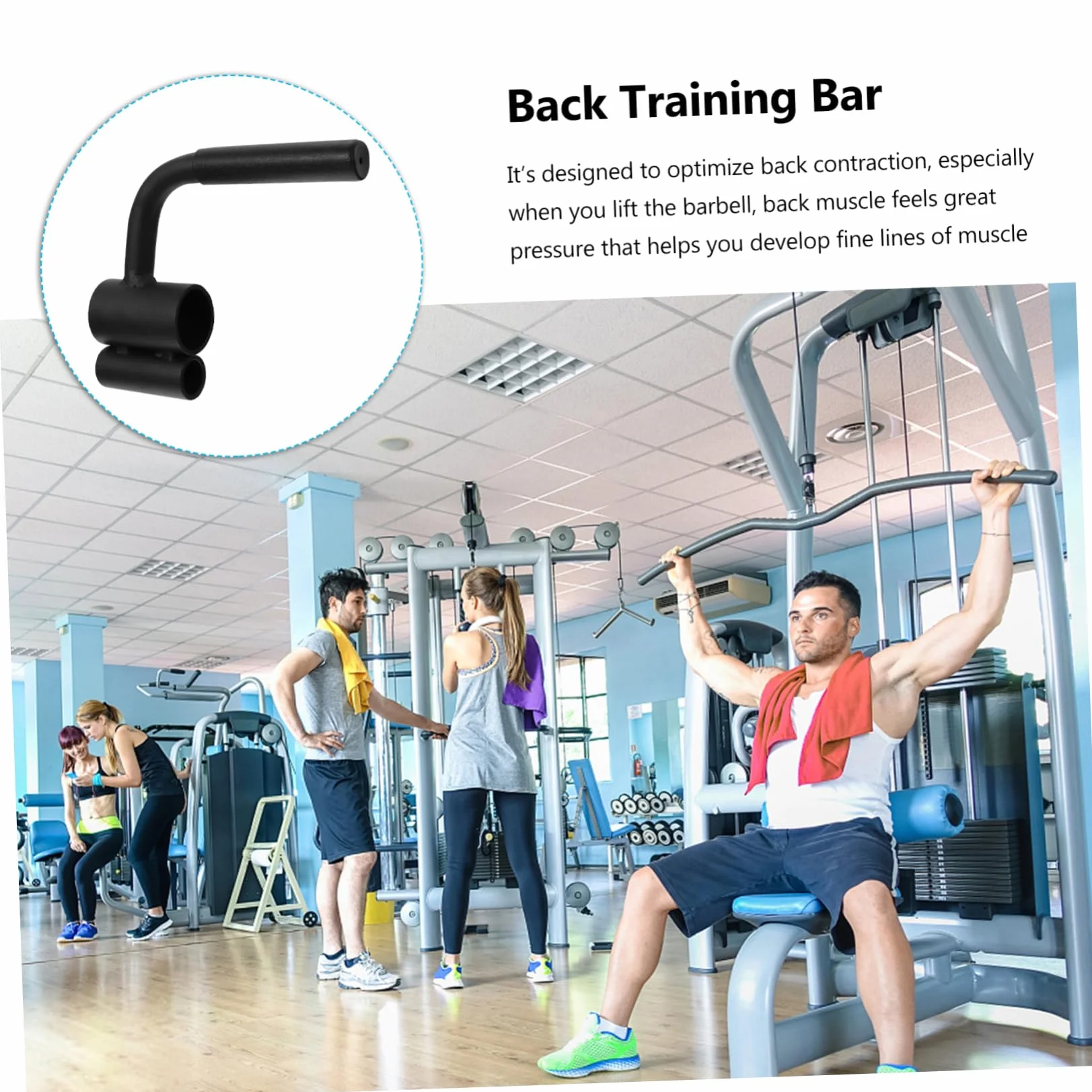 Fitness Lever Wysokowydajny Przyrząd Do Treningu Siłowego Drążek Do Ćwiczeń Pleców Lekki i Przenośny