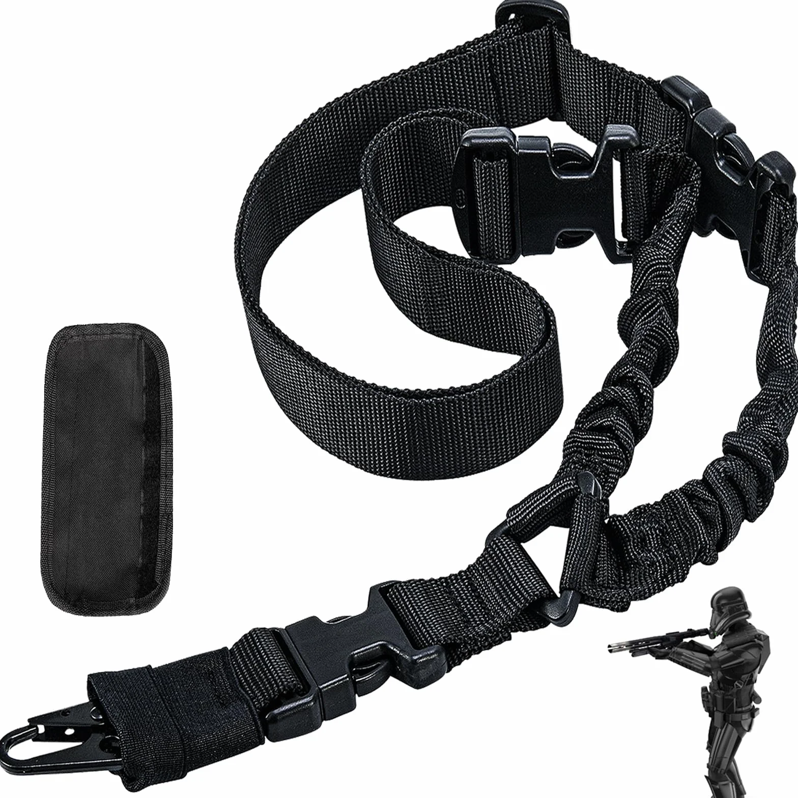 ZONSUSE 1-punktowy taktyczny pasek do broni regulowany szybki zwalnianie karabin Airsoft