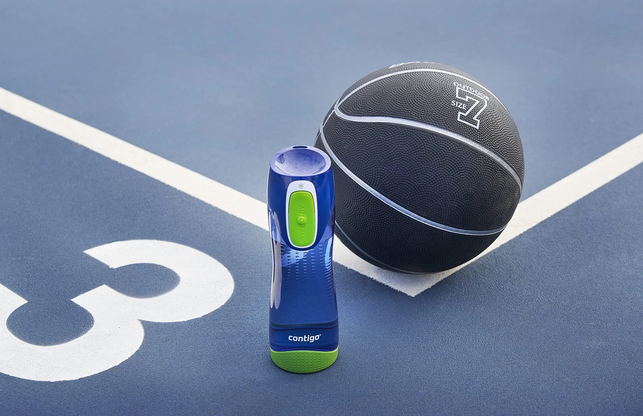 Contigo Swish Autoseal butelka na wodę, duża, bez BPA, szczelna butelka na siłownię, idealna do uprawiania sportu, biegania, jazdy na rowerze, biegania, wędrówek, 500 ml