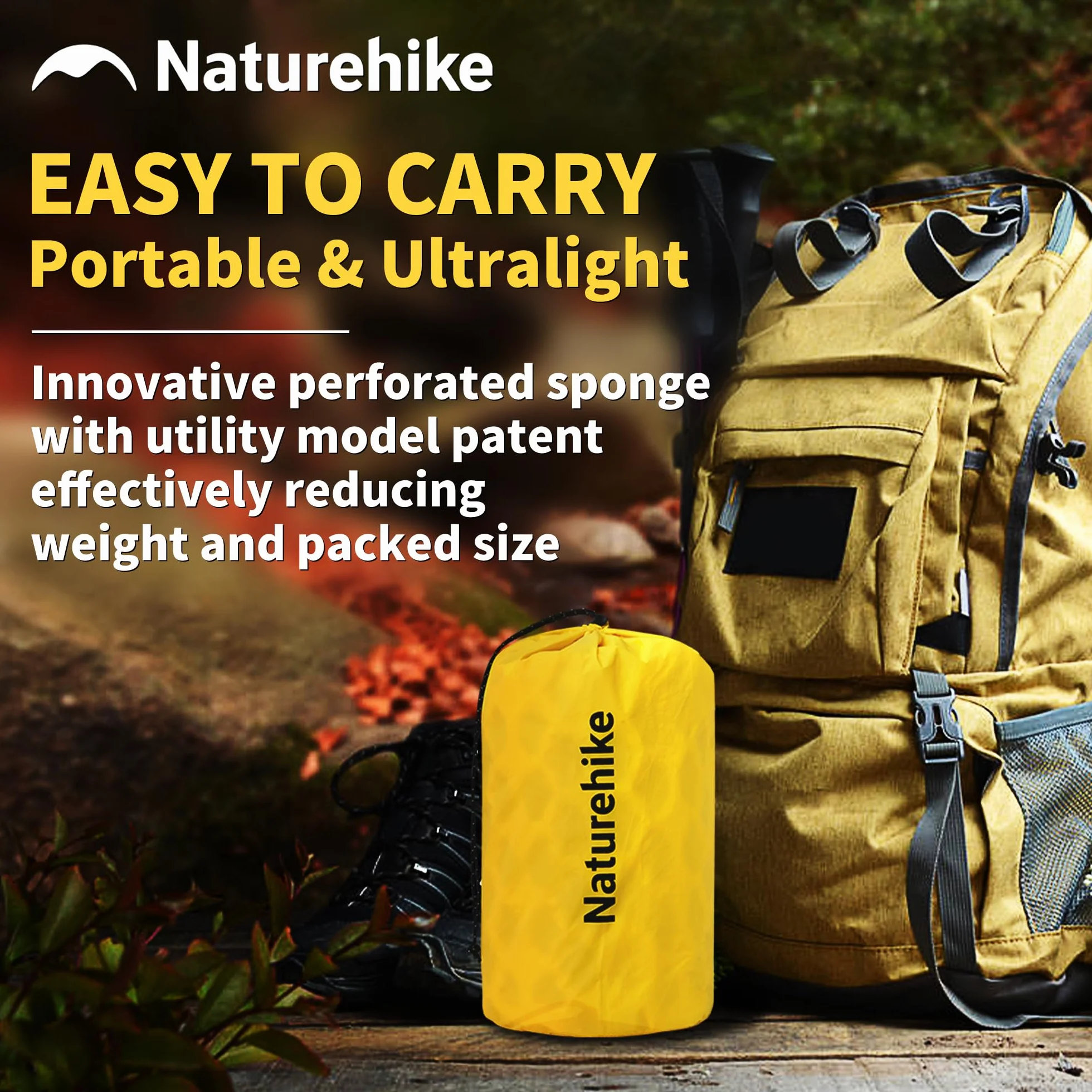 Naturehike Yugu Air Mattress samopompująca się karimata 3,5 cm kompaktowy lekki materac dmuchany na kemping trekking sport