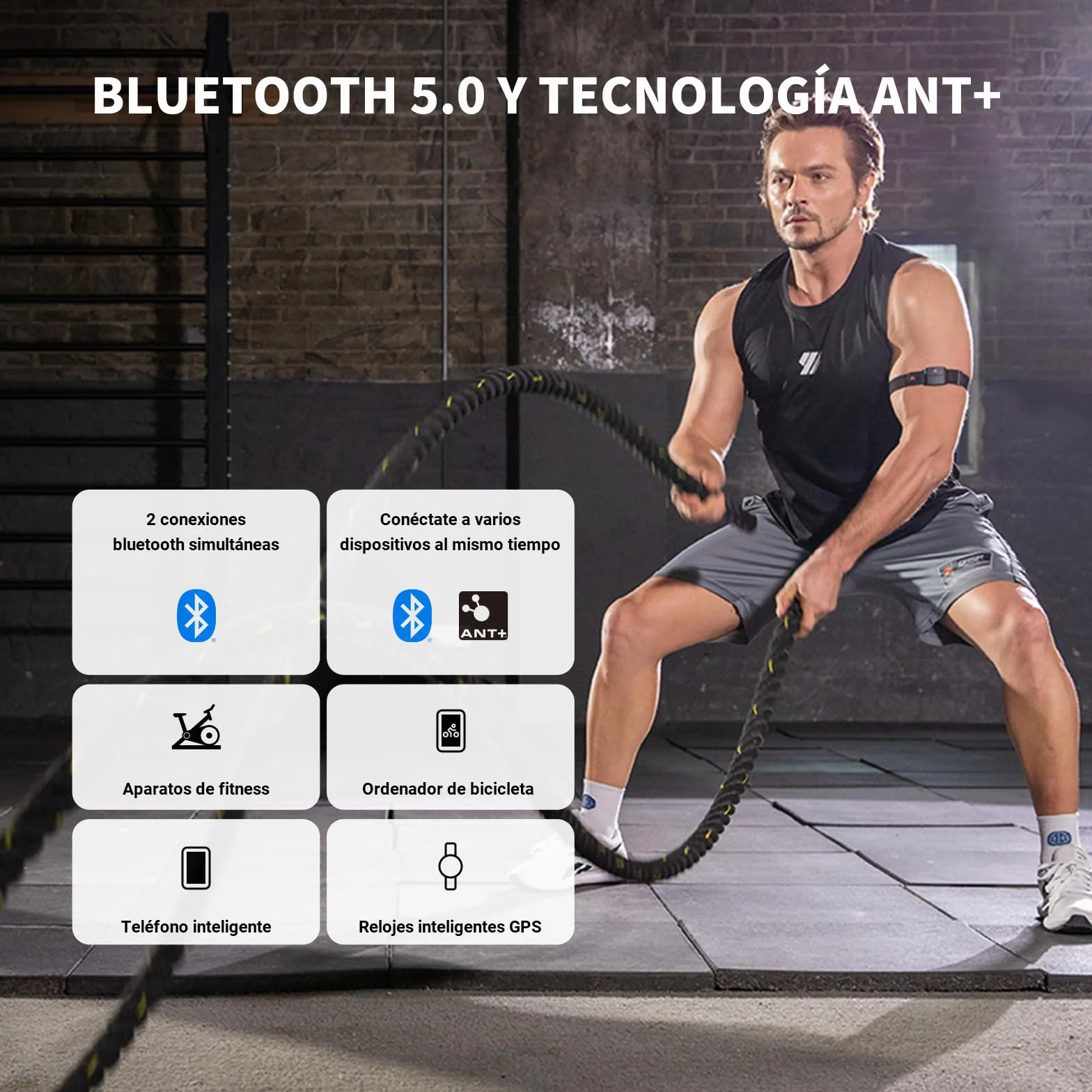 COOSPO HW9 czujnik tętna Bluetooth ANT+ IP67 pulsometr kompatybilny Polar Wahoo Garmin Zwift