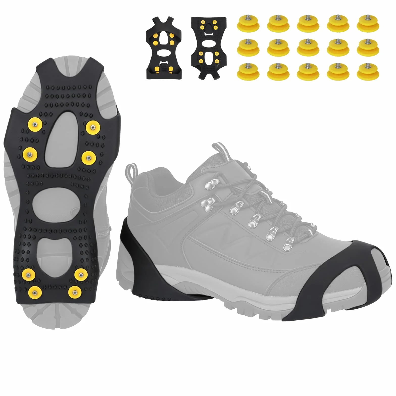 ALPIDEX Antypoślizgowe kolce na buty Ice Grips raki rozmiar 35-47