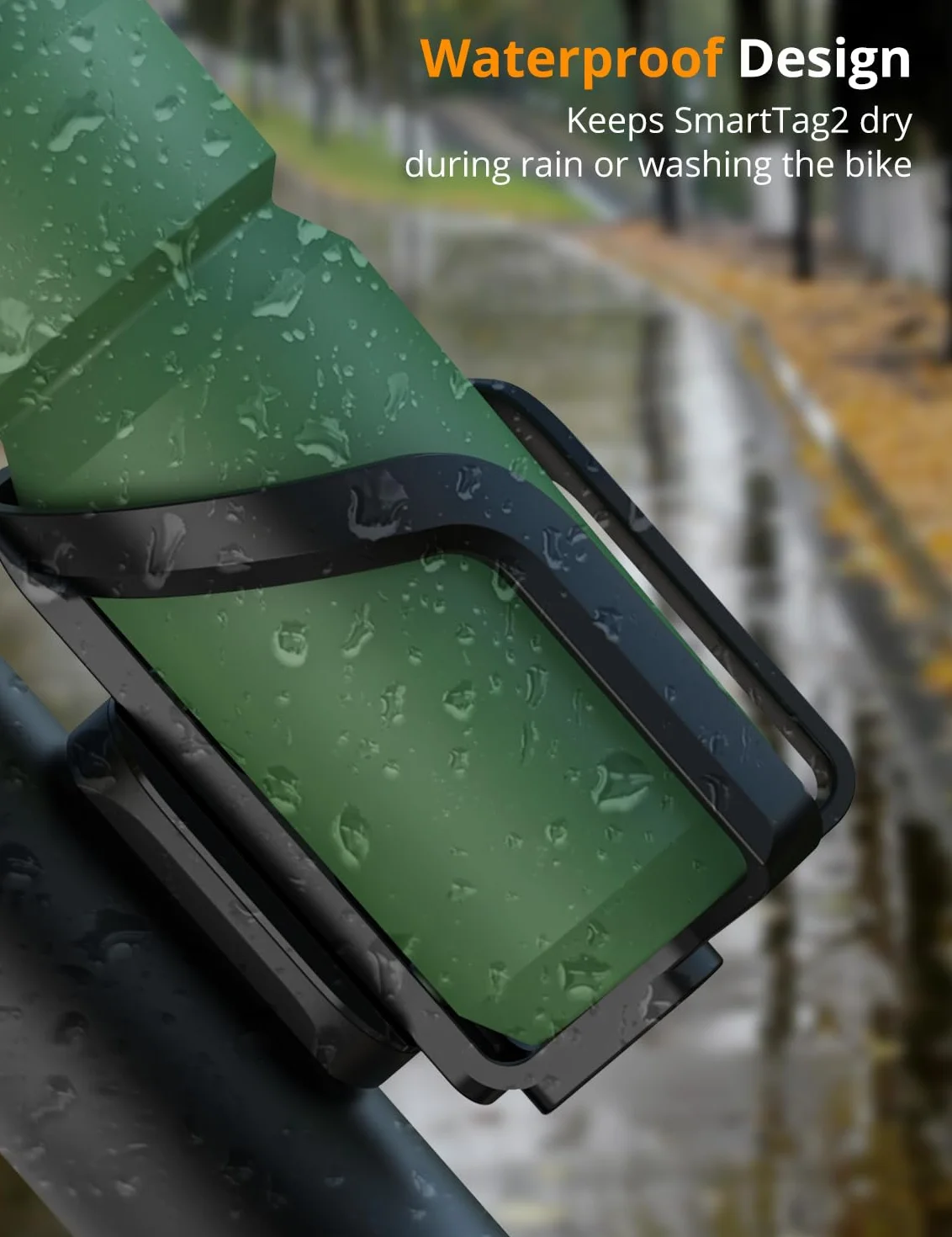 SUPMEGA Uchwyt rowerowy do SmartTag2, ukryty pod uchwytem na bidon rowerowy, wodoszczelny, antykradzieżowy, do trackera GPS Samsung Galaxy Smart Tag2